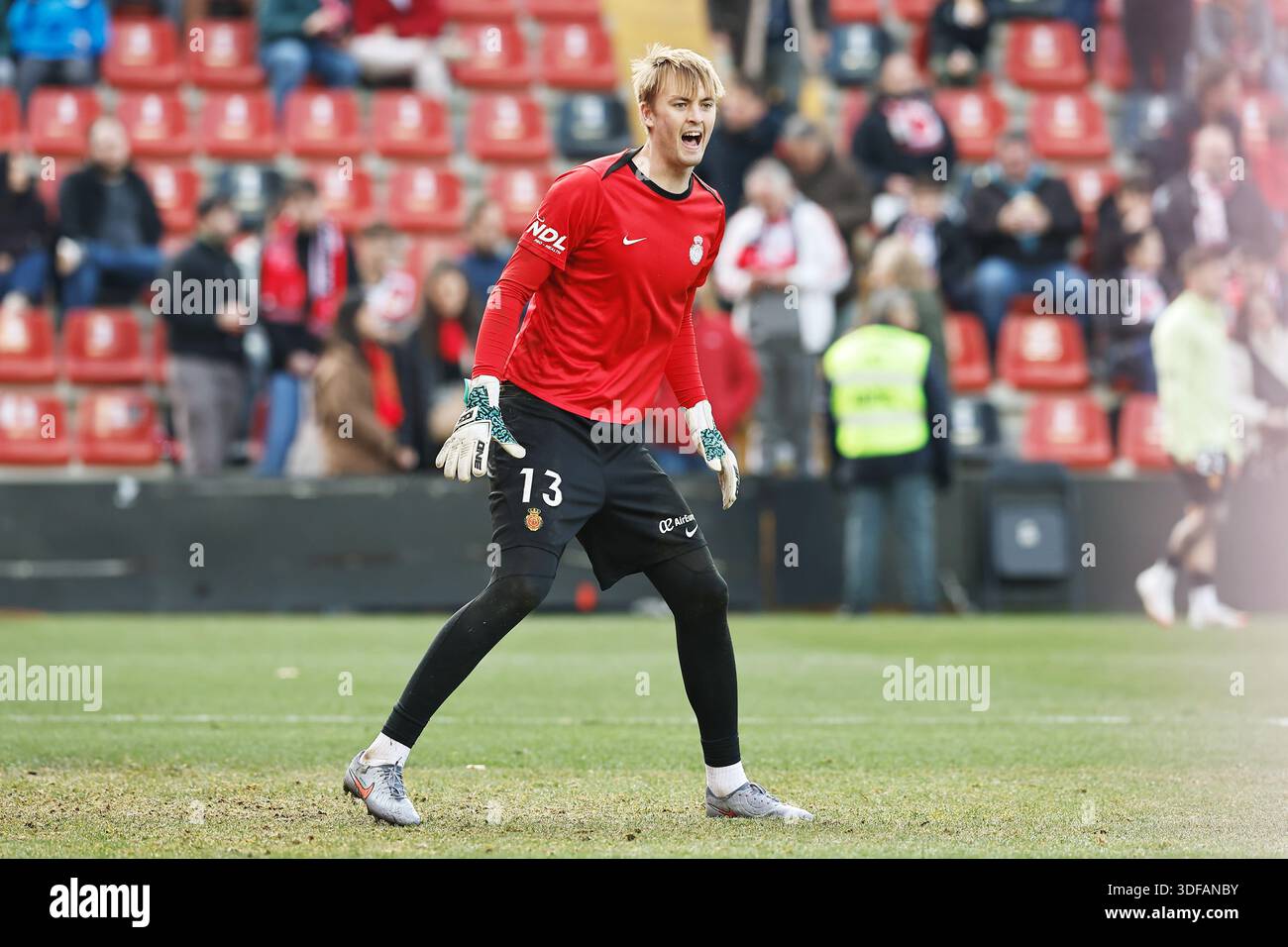 Madrid, Spain. 11th Jan, 2026. Lucas Bergstrom (Mallorca) Football/Soccer : Spanish 'LaLiga EA Sports' match between Rayo Vallecano de Madrid - RCD Mallorca at the Estadio de Vallecas in Madrid, Spain . Credit: Mutsu Kawamori/AFLO/Alamy Live News Stock Photo