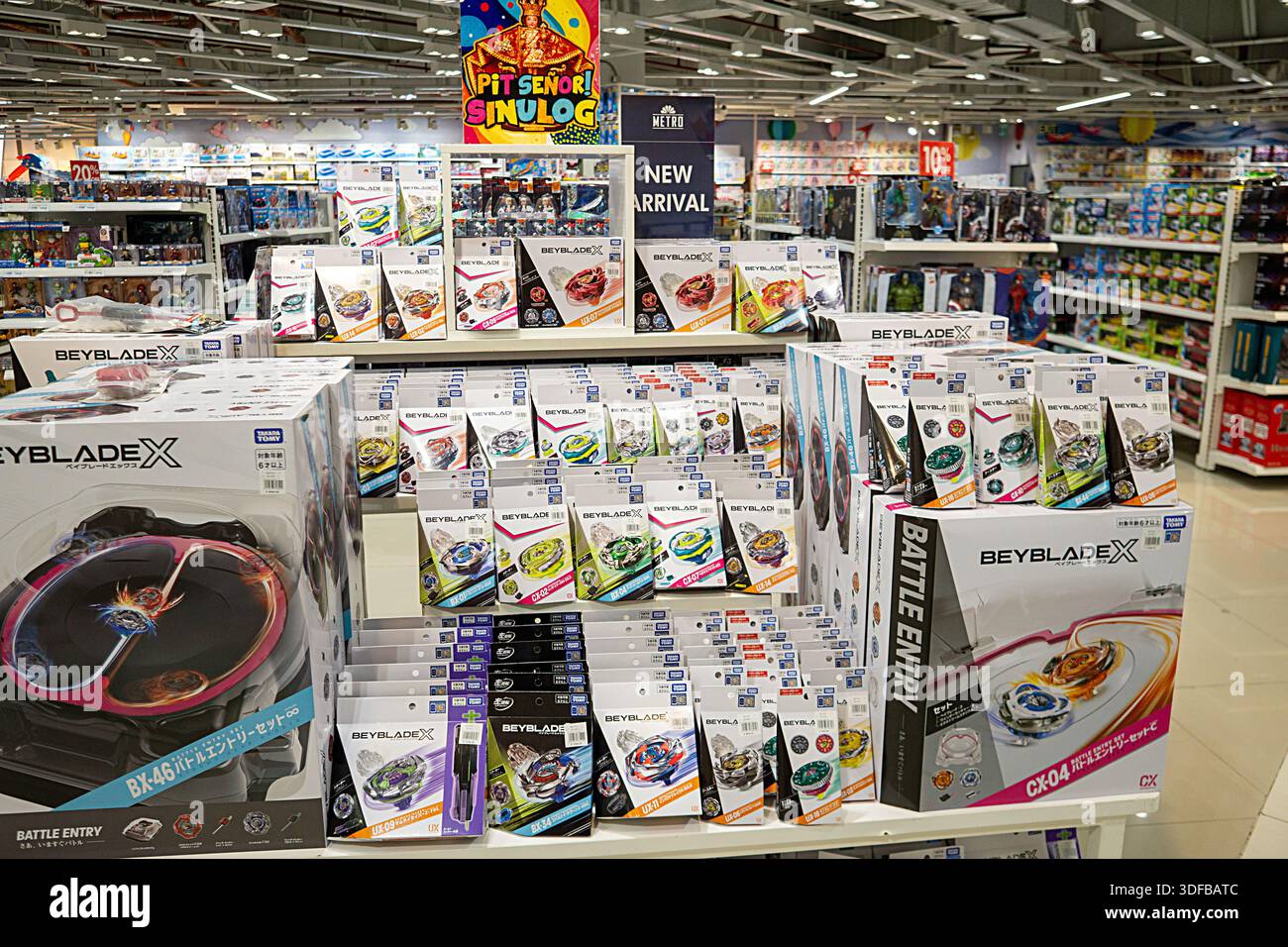 Large Beyblade X display in a Metro department store in Cebu ...