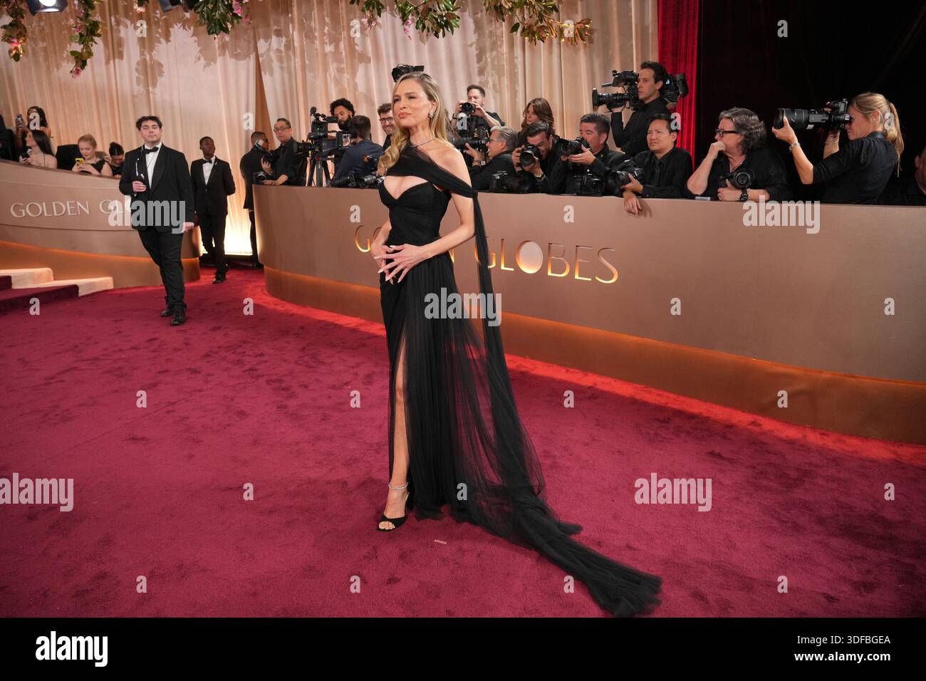 sara foster golden globes dress Erin Foster and Sara Foster attend the 2025 Golden Globe Awards at... News Photo