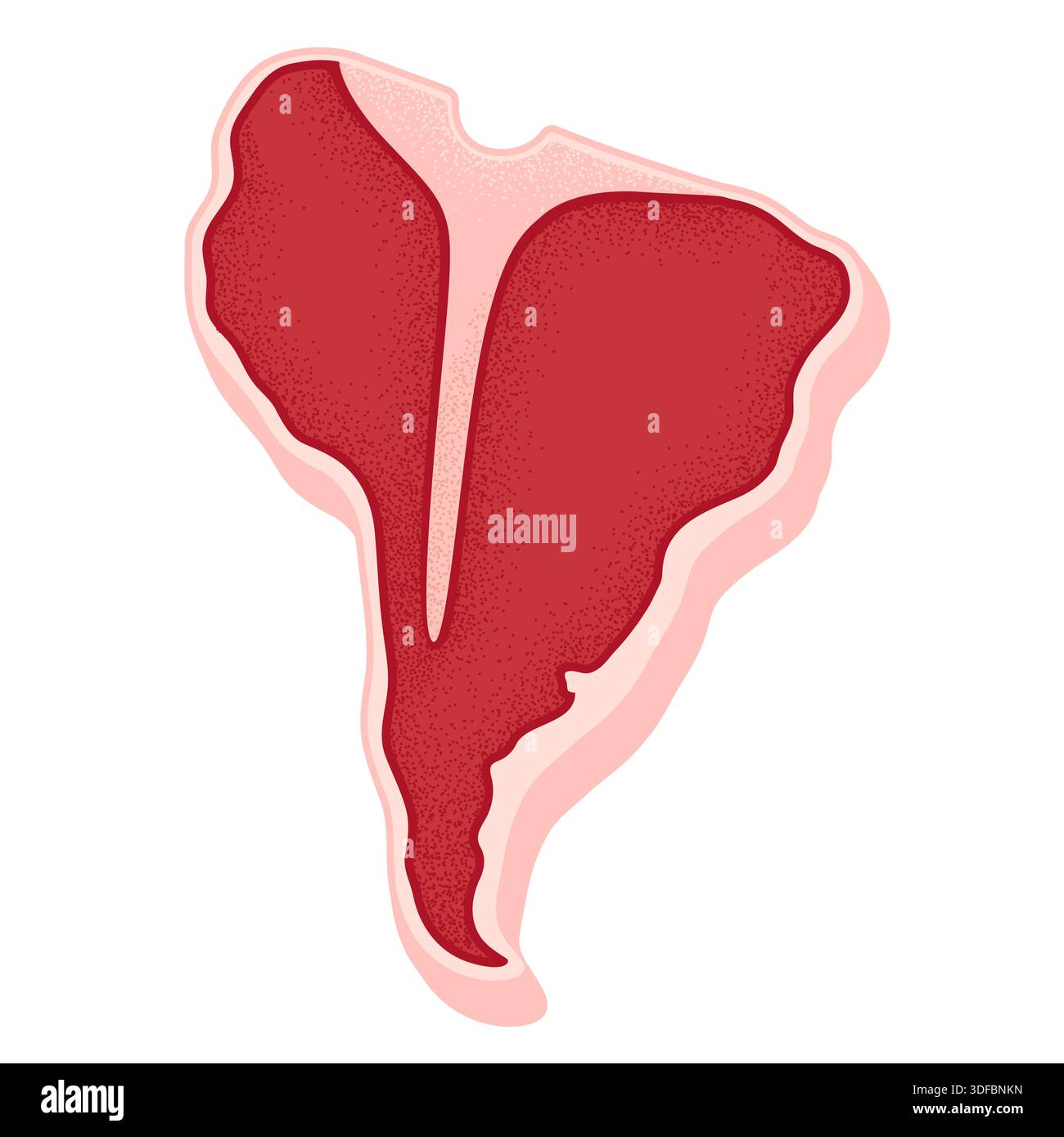 Argentinian beef bone steak Stock Vector Images - Alamy