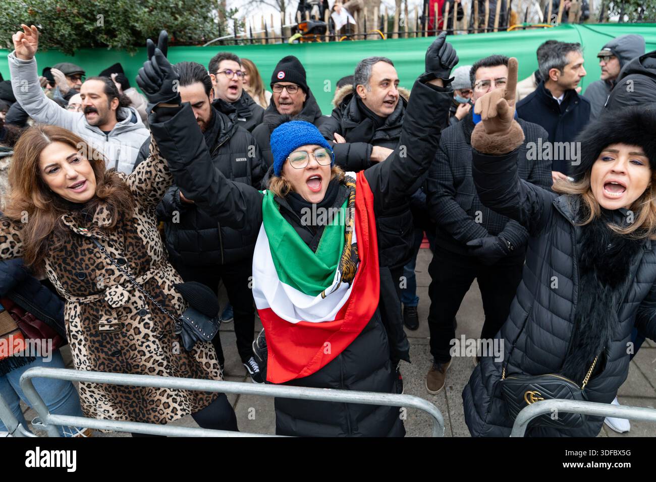 Protesters chant slogans during the rally. Hundreds of demonstrators ...
