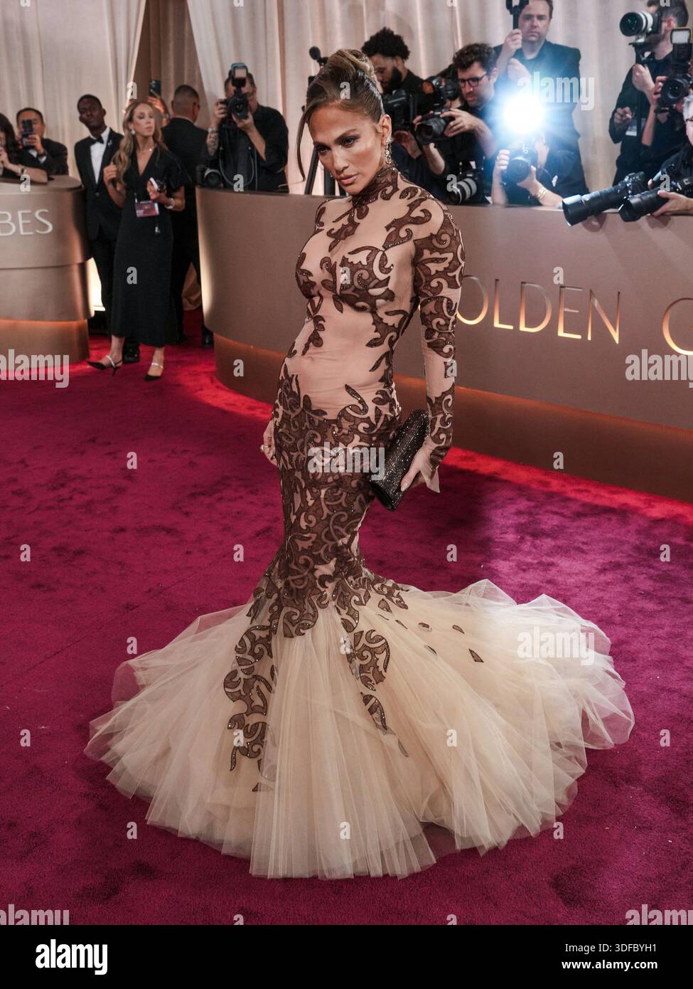 slim fit dress slacks White Jennifer Lopez (J.Lo) Sequins Cape Dress Spaghetti Straps Prom C –  Hoprom main image 0