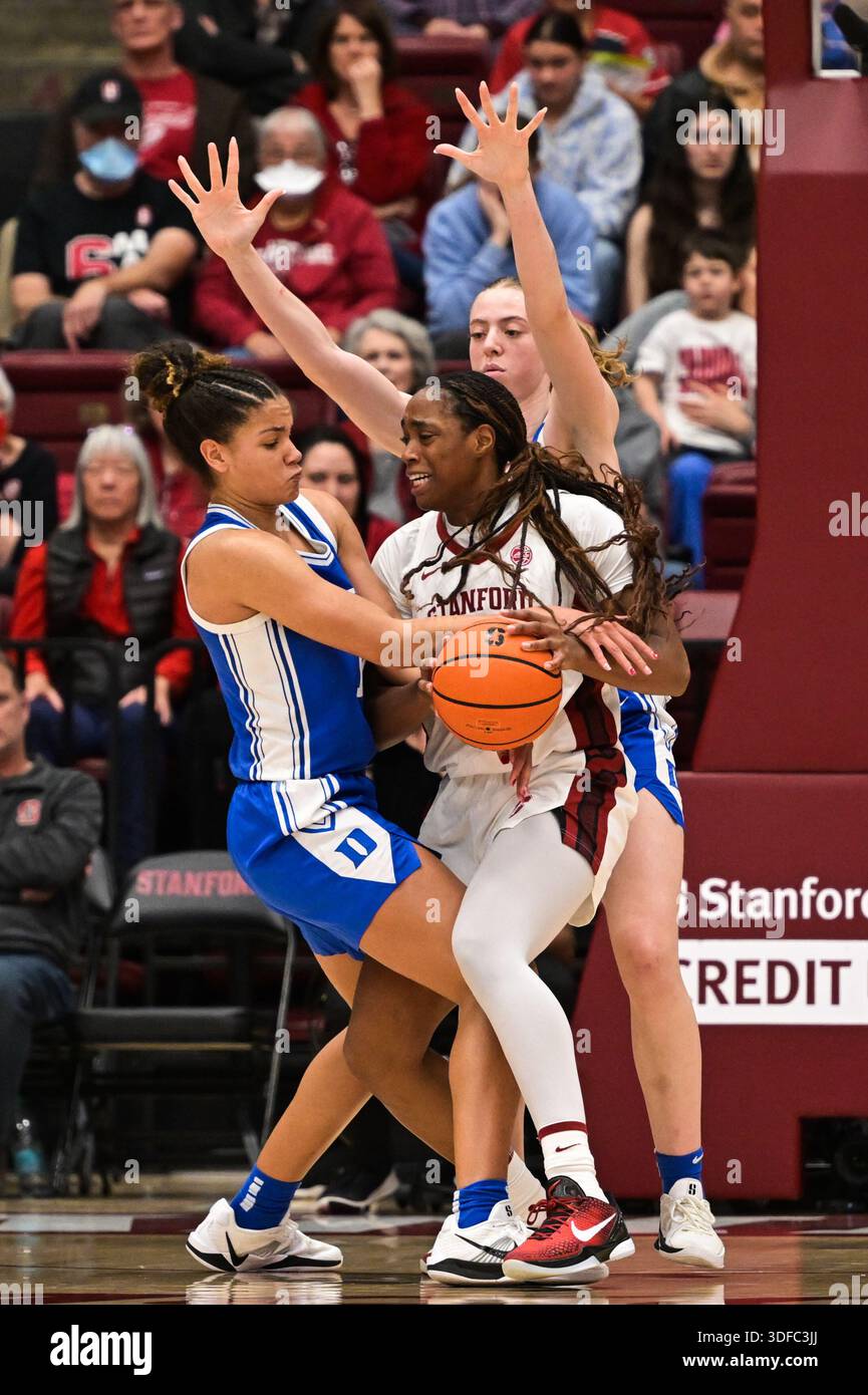 STANFORD, CA - JANUARY 11: Duke Blue Devils forward Delaney Thomas (12 ...