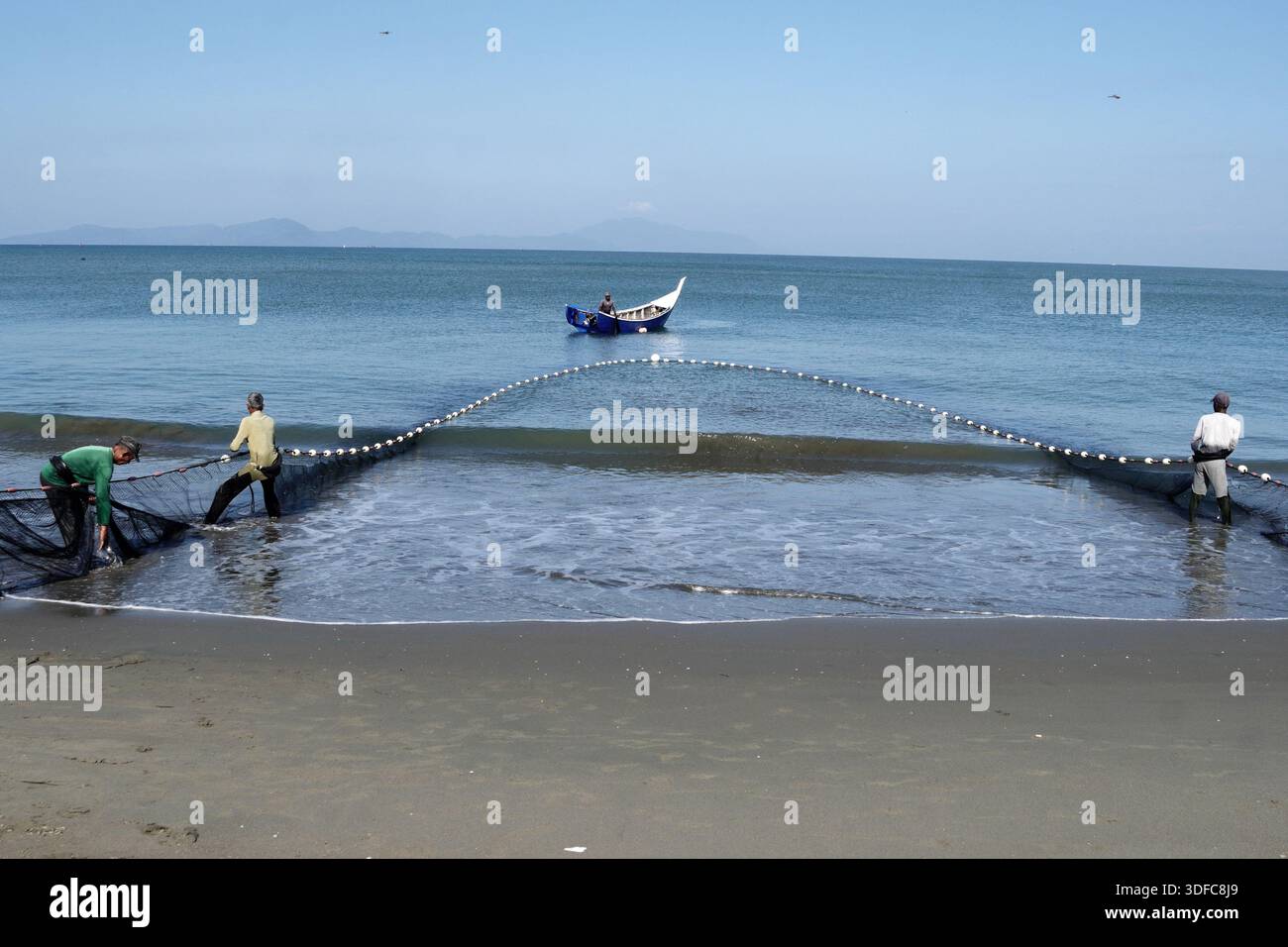January 12, 2026, Banda Aceh, Aceh, Indonesia: A group of fishermen ...