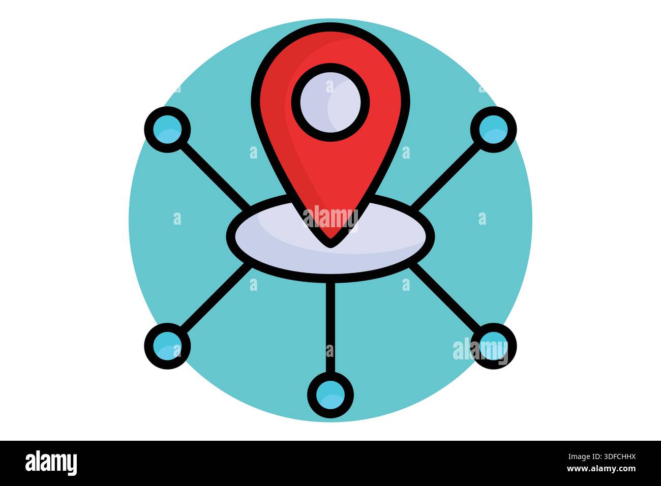 Mobility icon. colored outline icon style. benefit elements vector illustration Stock Vector