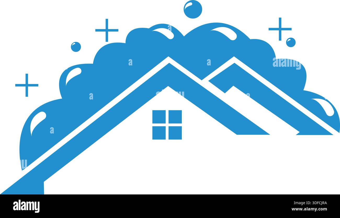 Modern cloud home vector design. Cloud storage home vector logo. Pro Vector Stock Vector