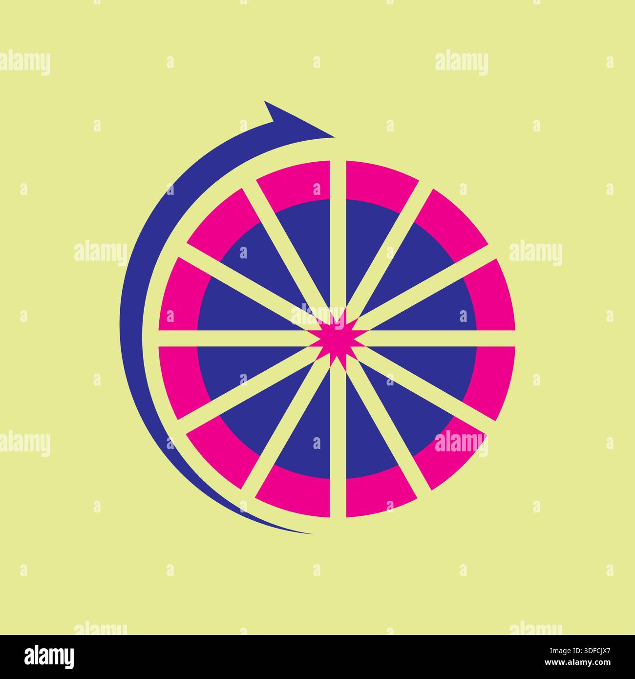 Target icon vector illustration template Free Vector Stock Vector