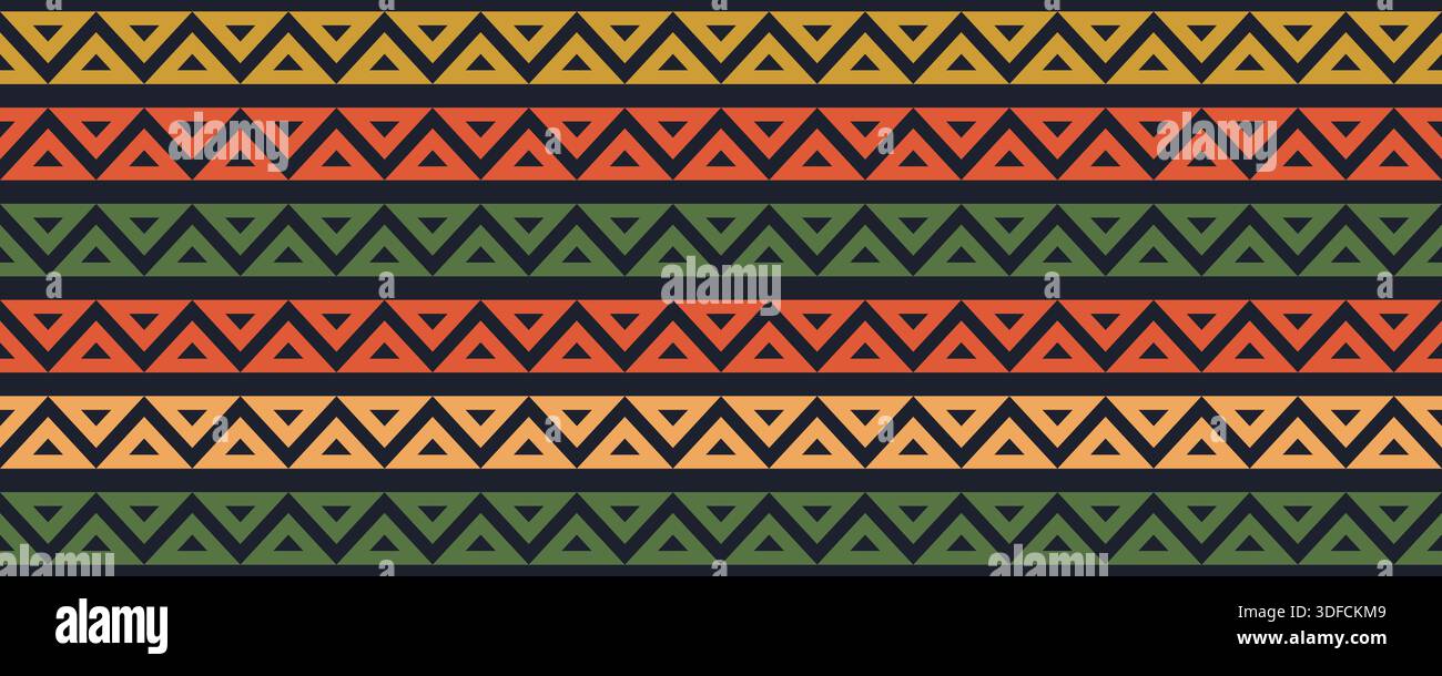 Mexican pattern line border. African ethnic motif border. Aztec ...