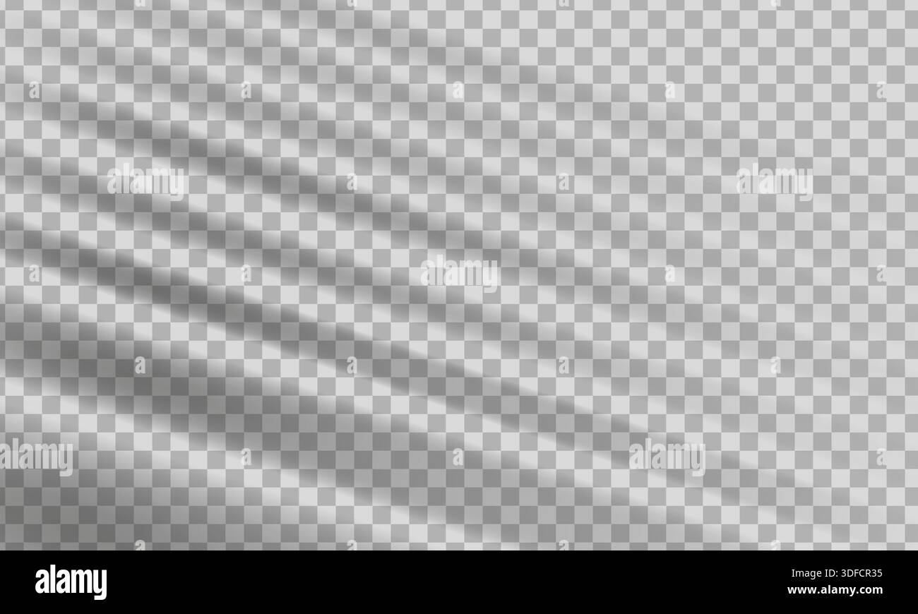 Transparent window shadow. Light effect overlay Stock Vector
