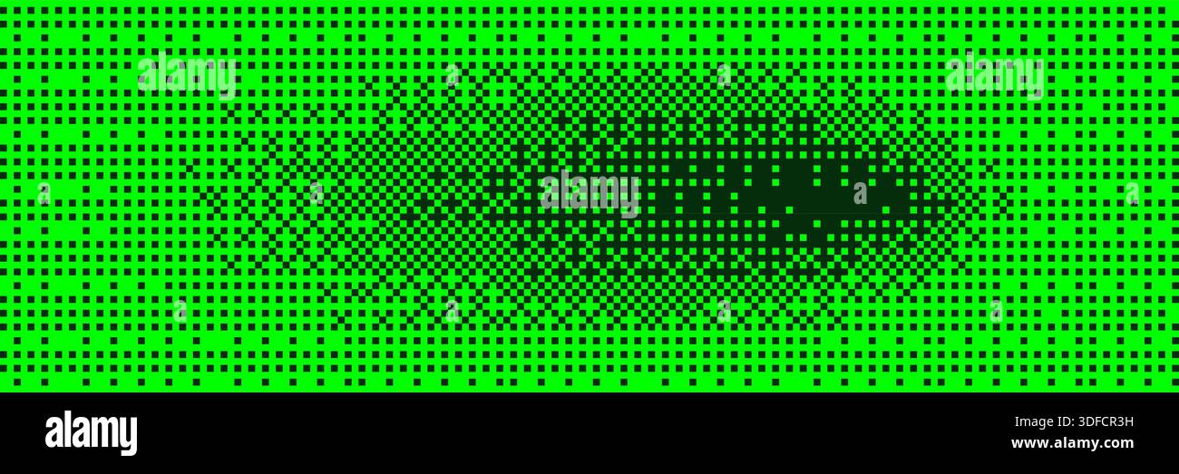 Dither bitmap vector texture. Abstract green gradient transition Stock Vector