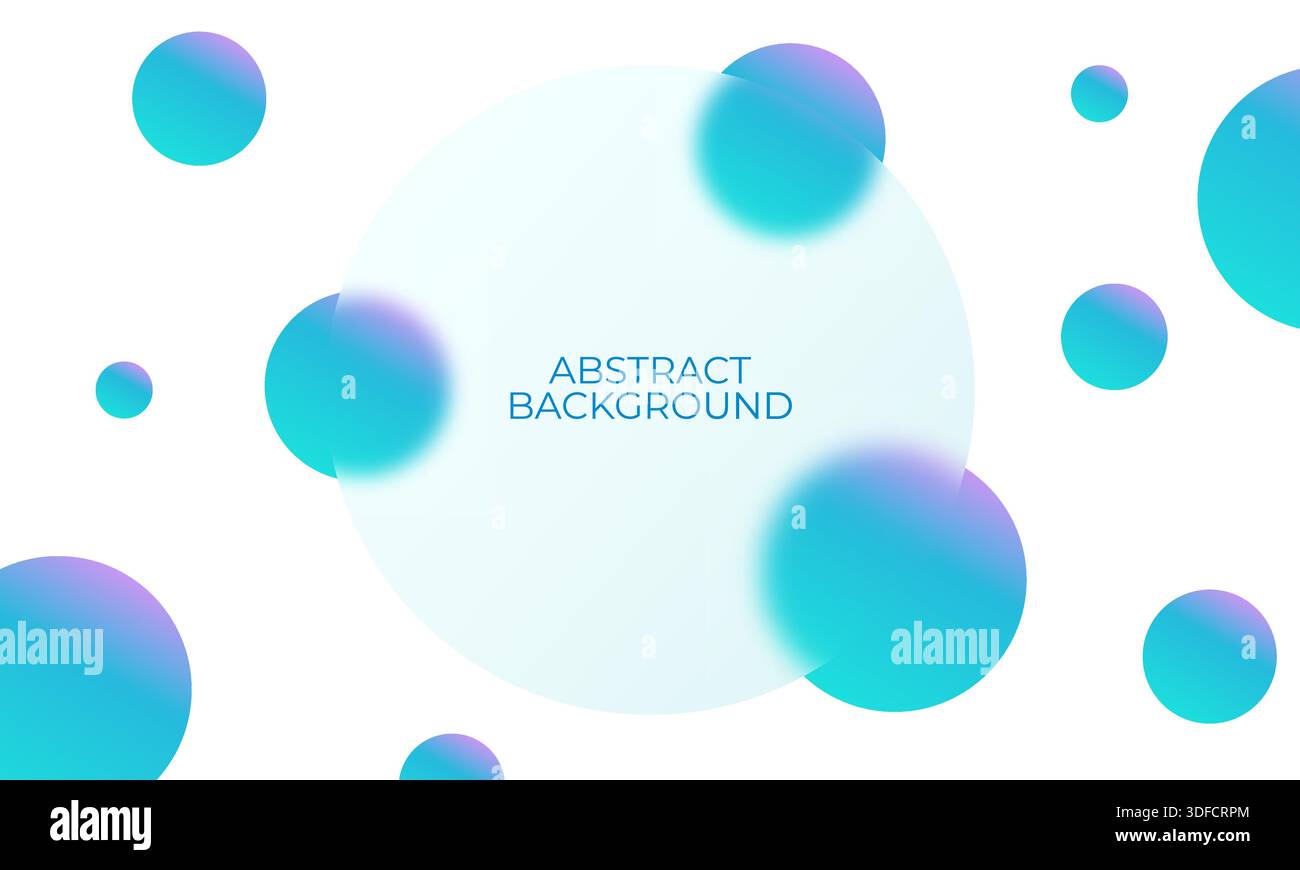 Abstract minimalistic light background in creative glassmorphism style Stock Vector