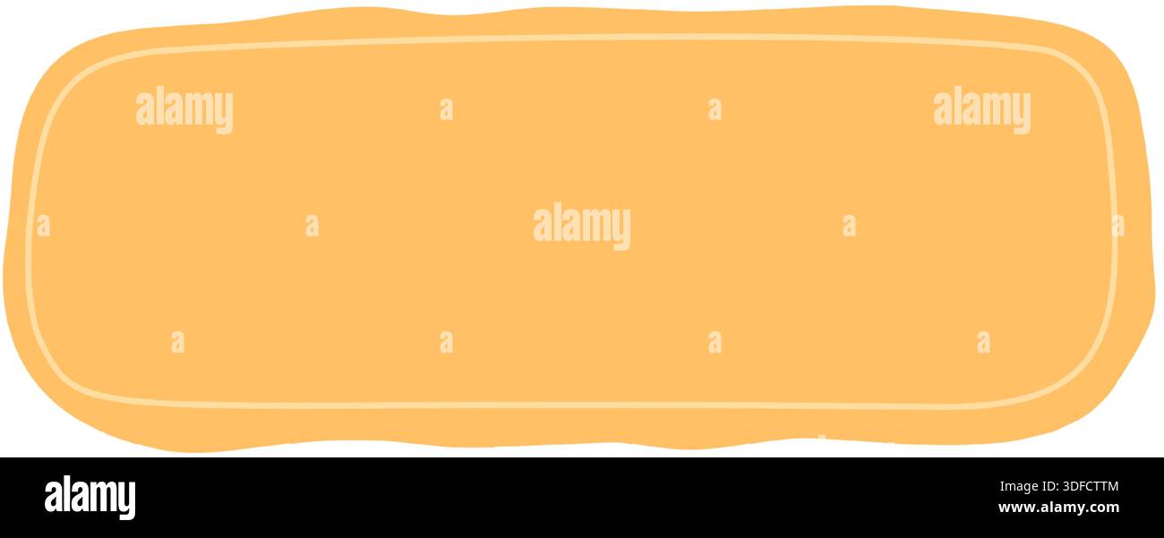 Hand Drawn Wavy Rectangle Label Frame Stock Vector Image & Art - Alamy