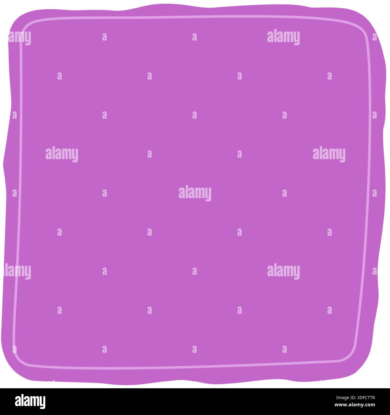 Fluid Squiggle Sticker Square Frame Stock Vector