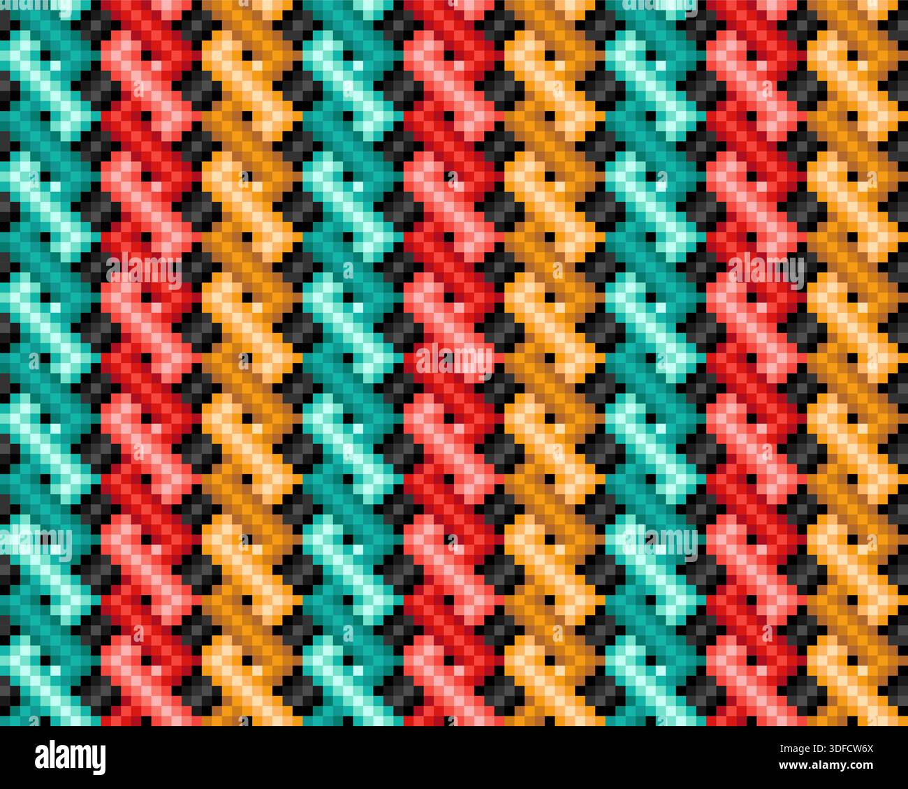 Seamless colored background with geometric pattern. Stock Vector