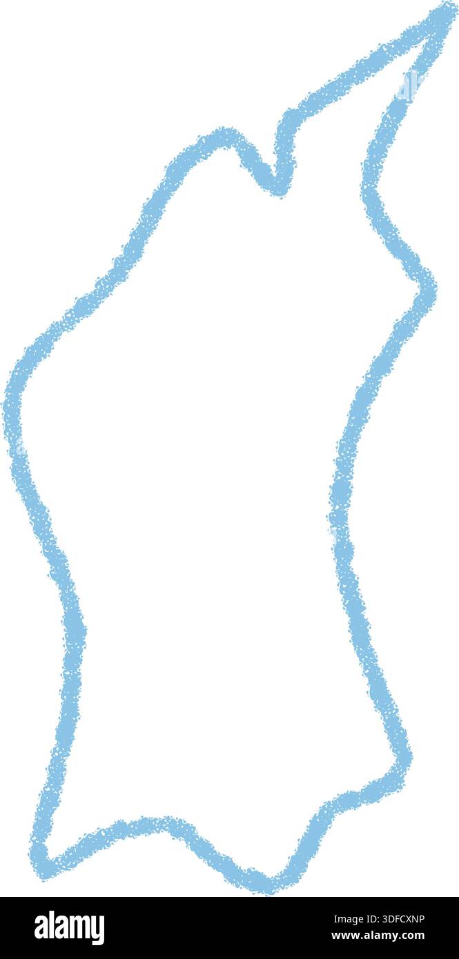Chalk Squiggle Talk Bubble Outline Icon Stock Vector