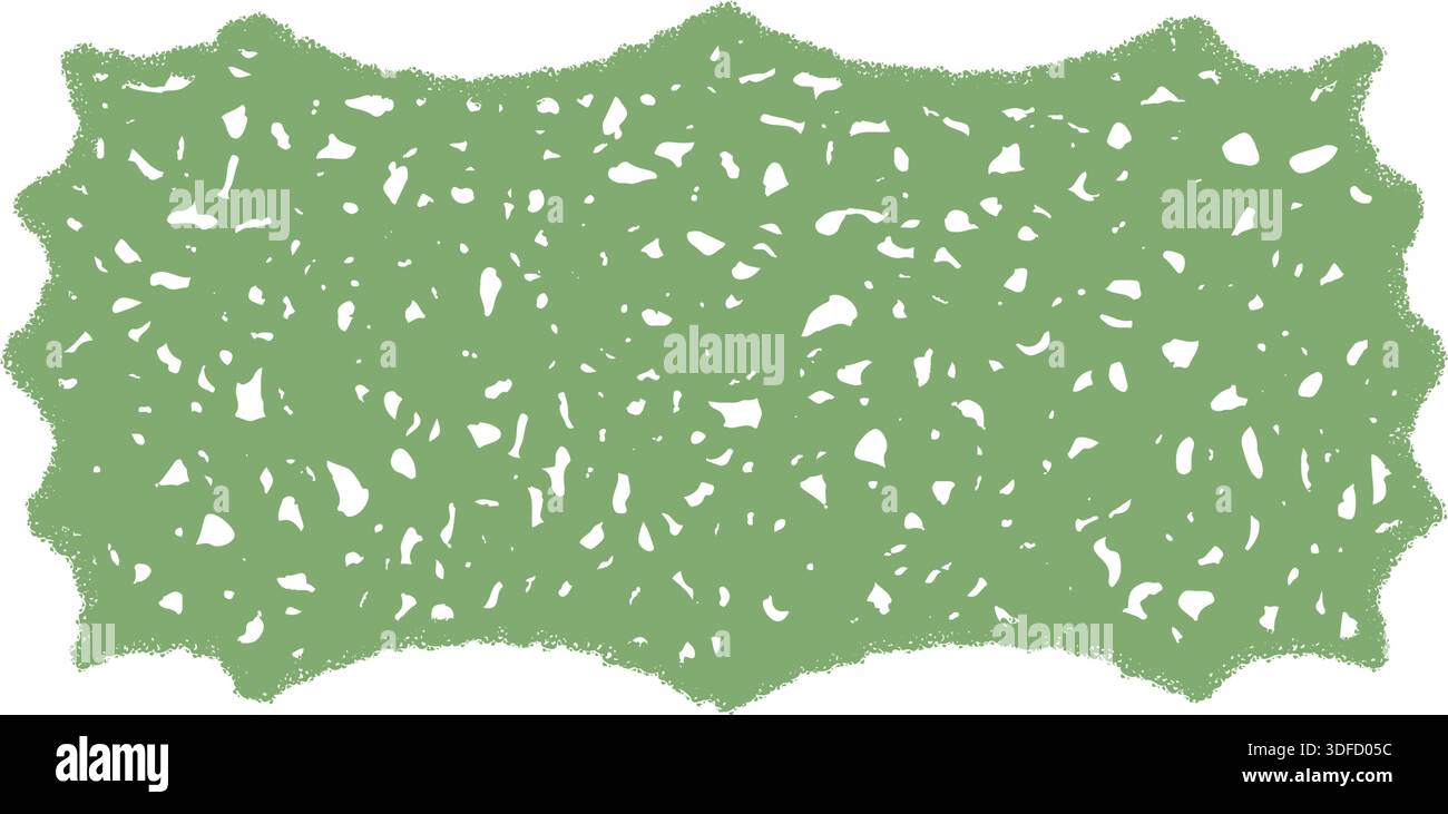 Groovy Retro Hatched Rectangle Crayon Border Stock Vector