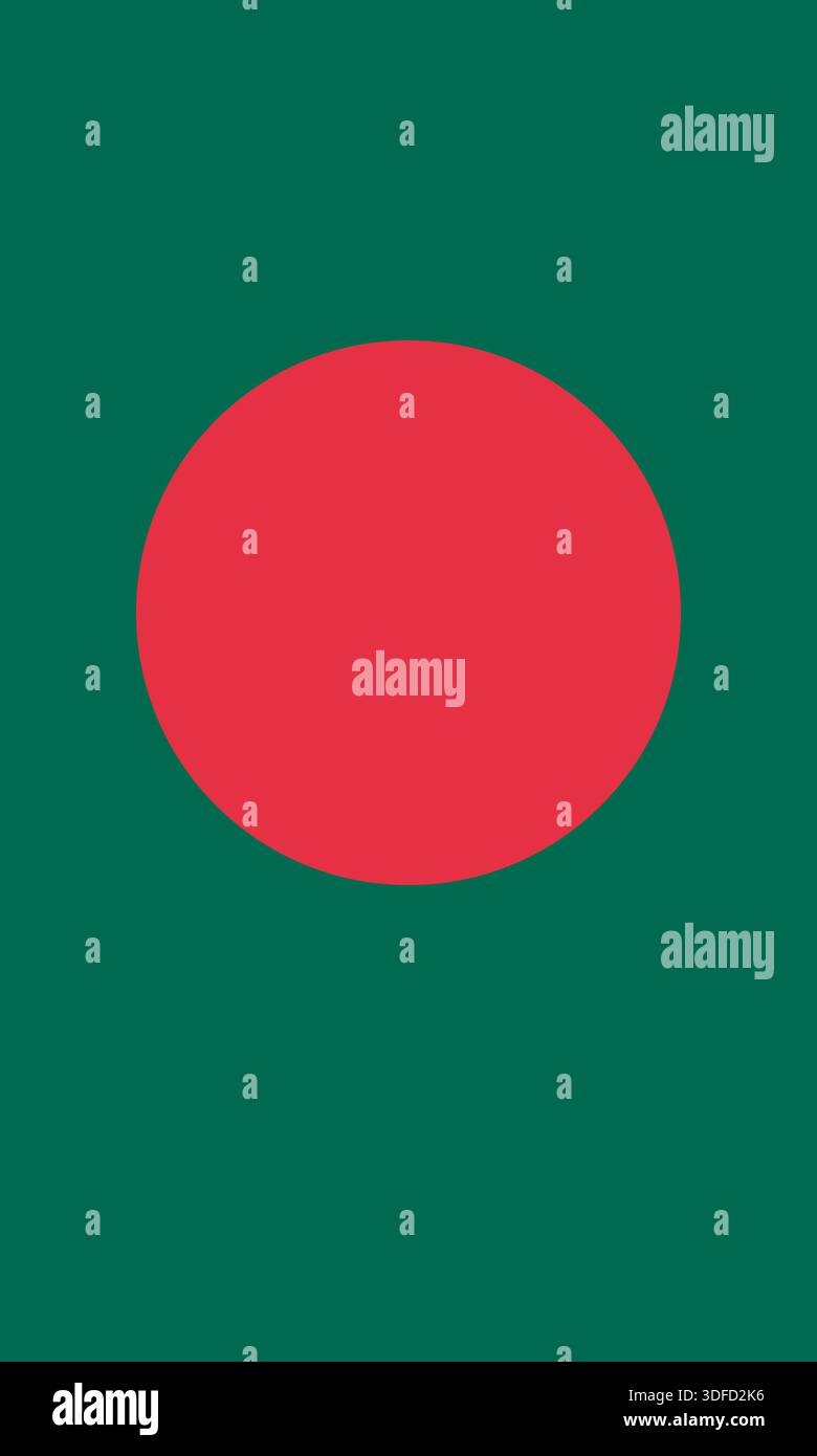 Bangladesh vertical flag in official colors, dimensions and aspect ...