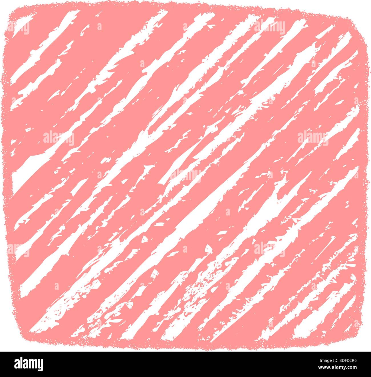 Fluid Chalk Scribble Rectangle Box Sketch Stock Vector