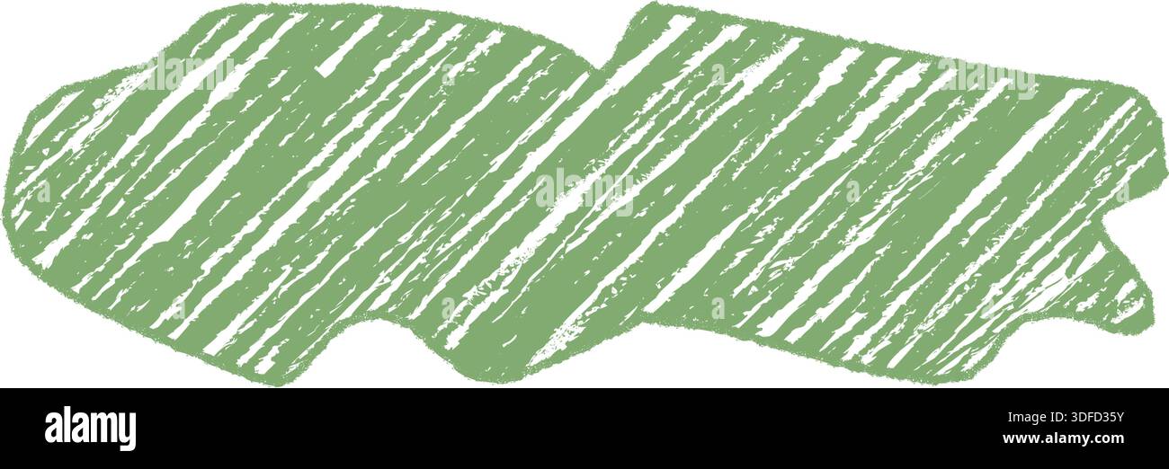 Organic Chalk Squiggle Textbox Banner Stock Vector