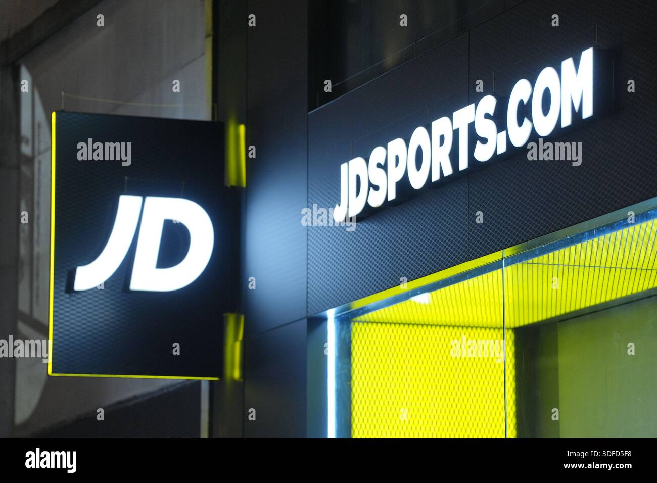 File photo dated 13/01/25 of a JD Sports store sign. JD Sports has ...