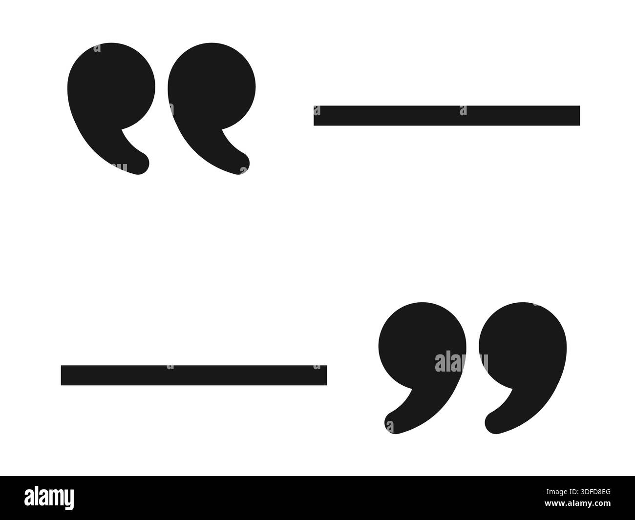 Style Quotation Mark Sign Background for Speech or Opinion Vector Stock ...