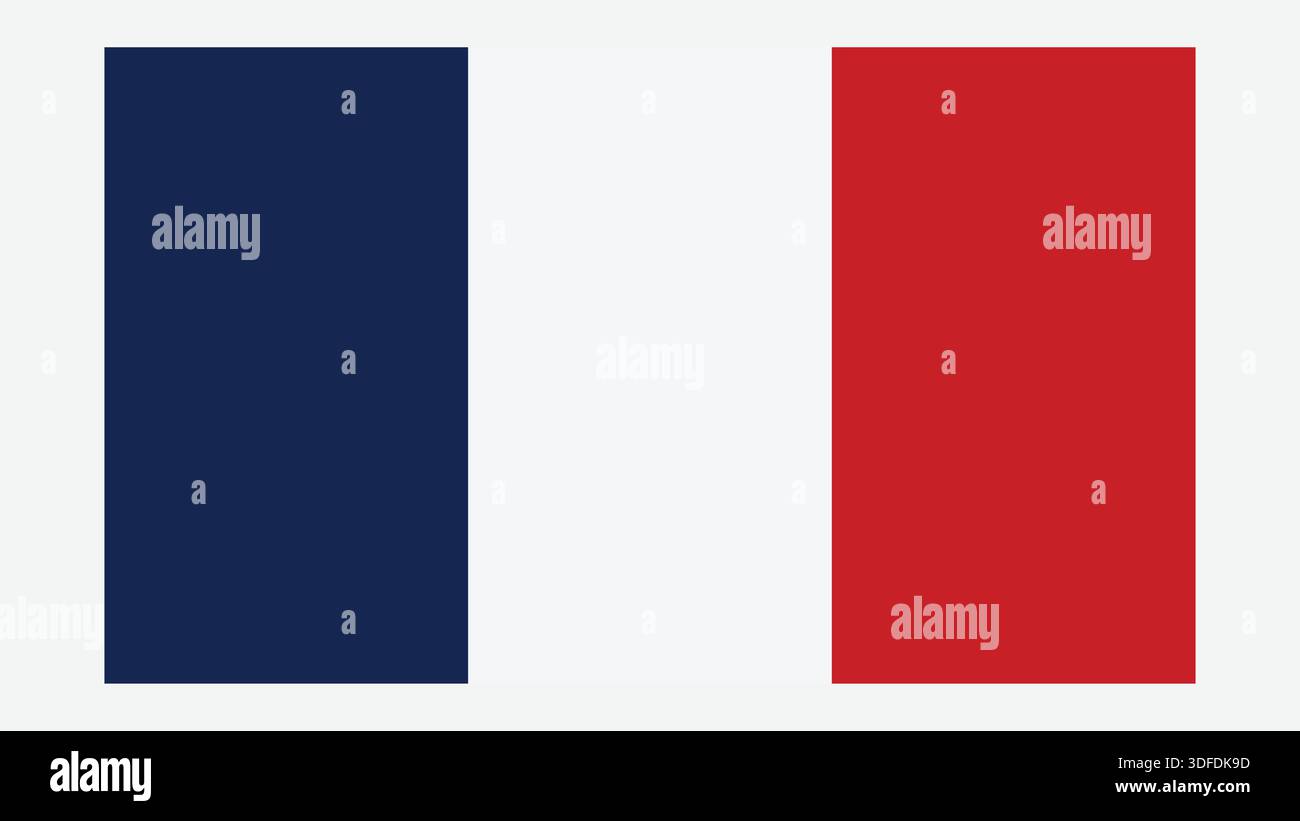 FRANCE Flag with Original color Stock Vector Image & Art - Alamy