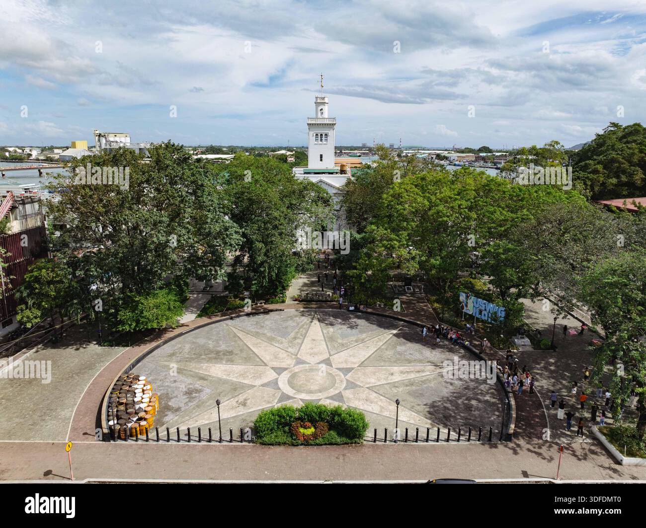 Aerial view of the iconic Iloilo Provincial Capitol building tower ...