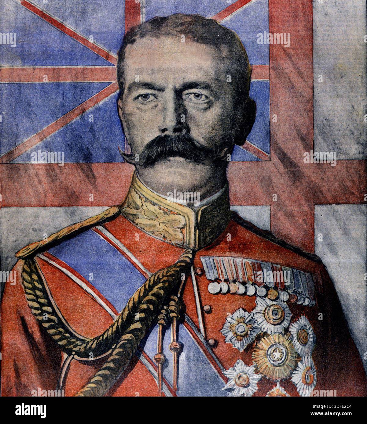 Horatio Herbert Kitchener (1850-1916) - Portrait de Lord Kitchener de Karthoum (1850-1916), militaire anglais. Stock Photo
