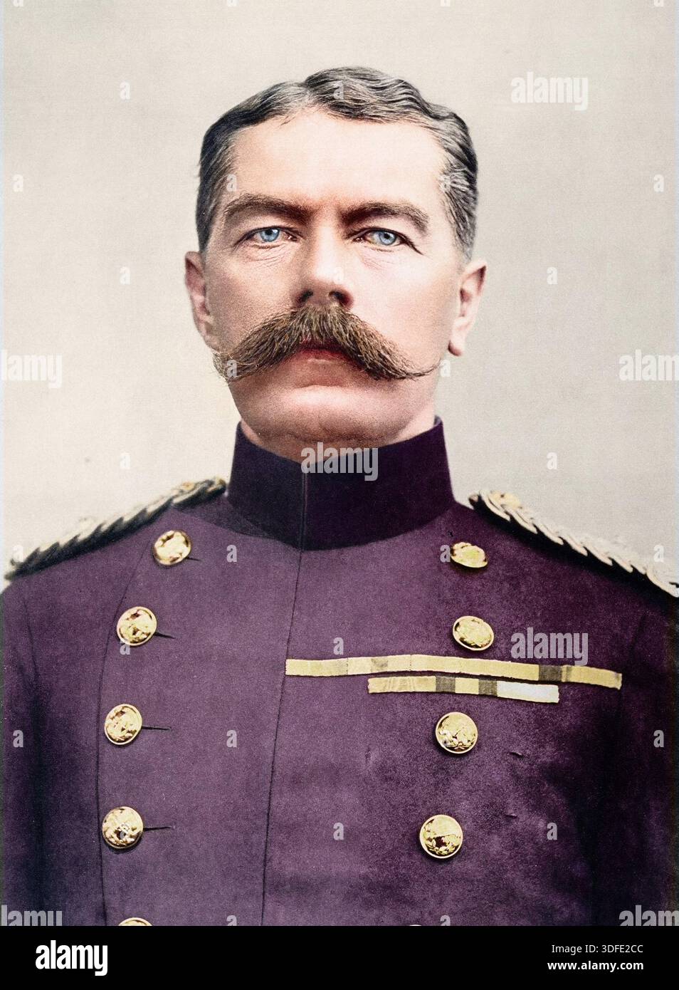 Horatio Herbert Kitchener (1850-1916), British general - Portrait de Lord Horatio Herbert Kitchener de Khartoum (1850-1916), soldat et homme d'etat britannique, 1900 environ. Stock Photo