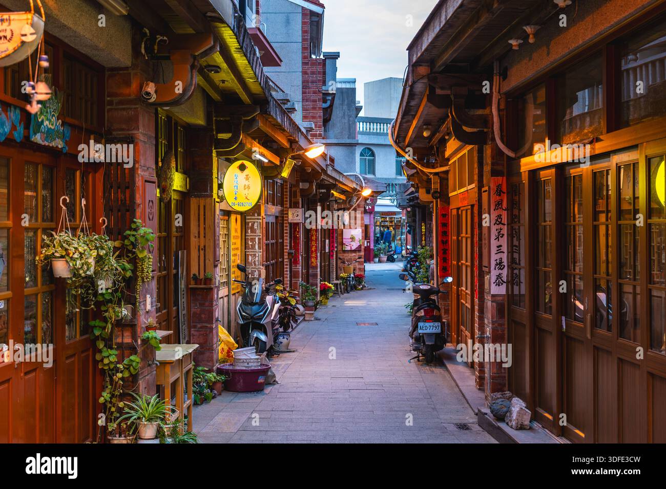 January 10, 2026: Central Street in Magong City, Penghu County, Taiwan, was the first settlement in Penghu firstly built during Ming Dynasty and made Stock Photo
