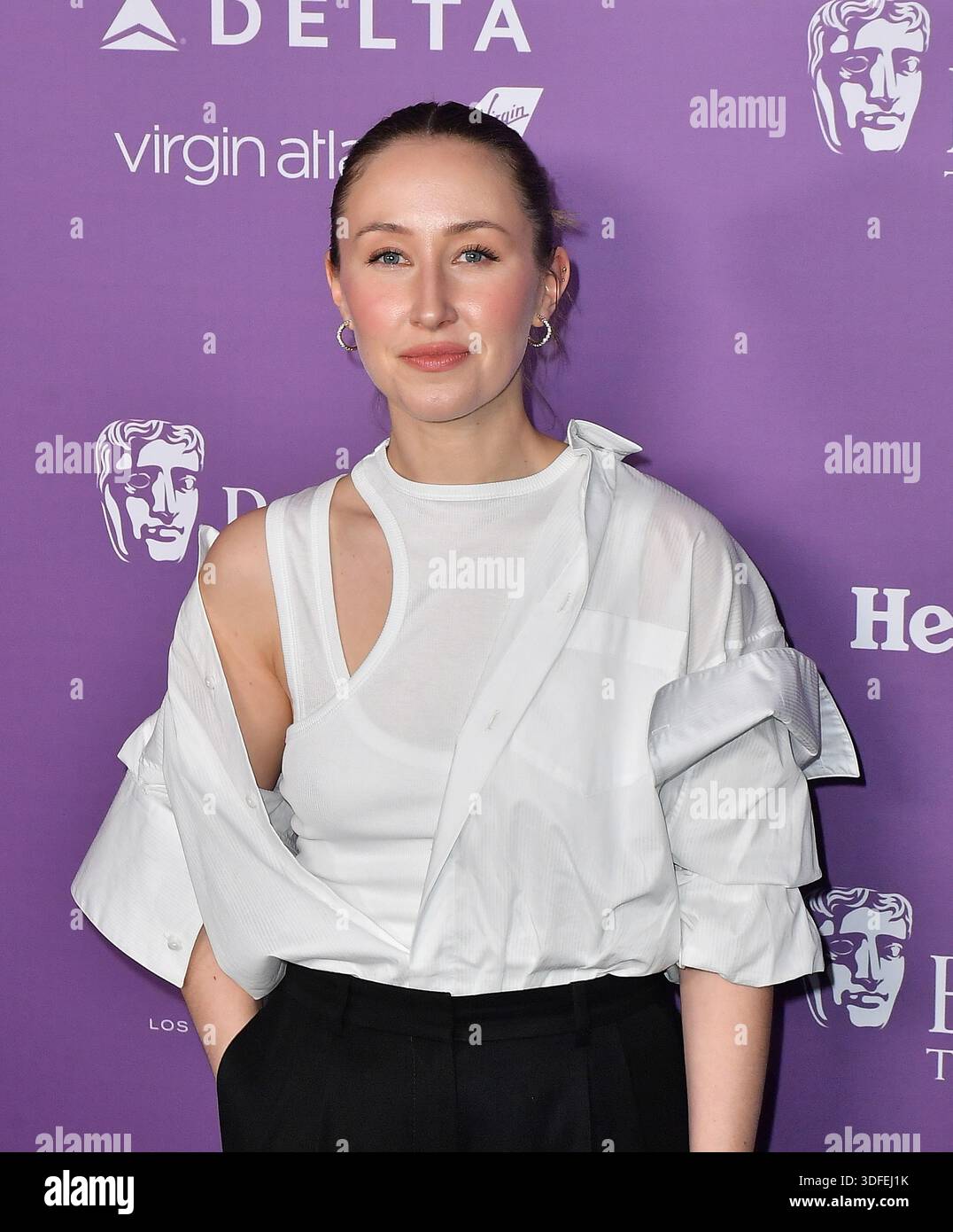 Erin Doherty attends the 2026 BAFTA Tea Party at Four Seasons Hotel Los ...