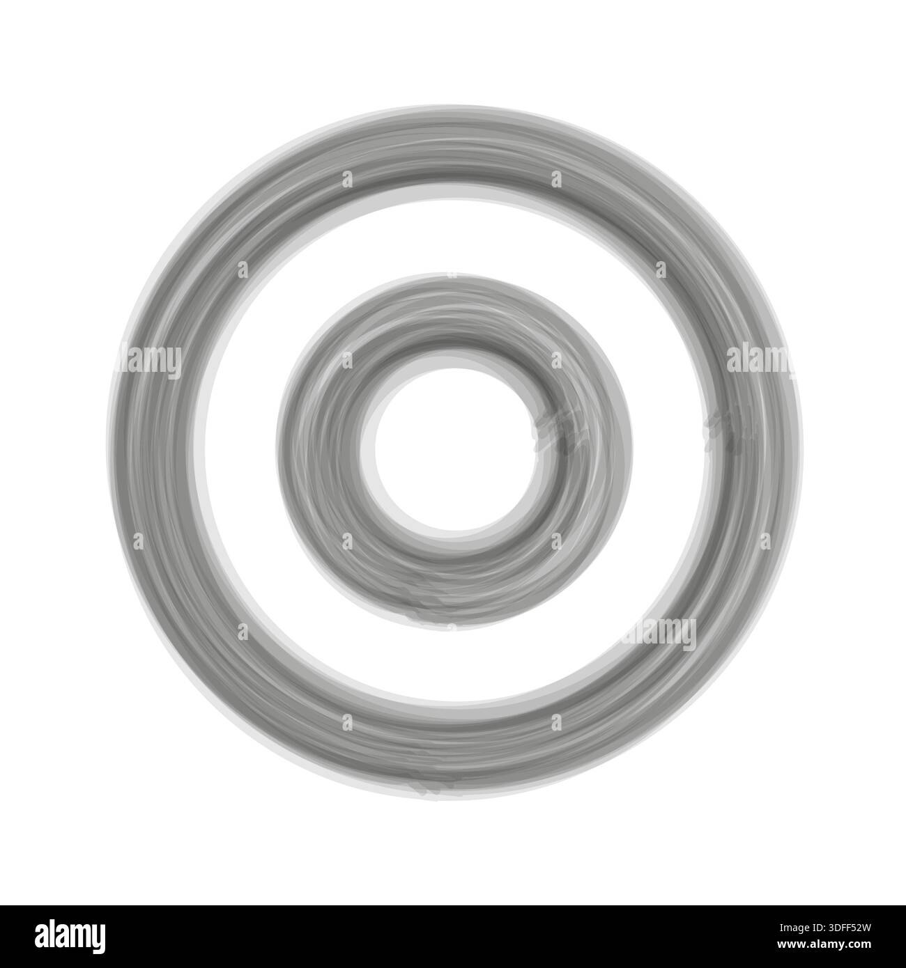 Grey circle ripple. Round sound wave. Soft ring Vector. Radial blur effect. EPS 10. Stock Vector