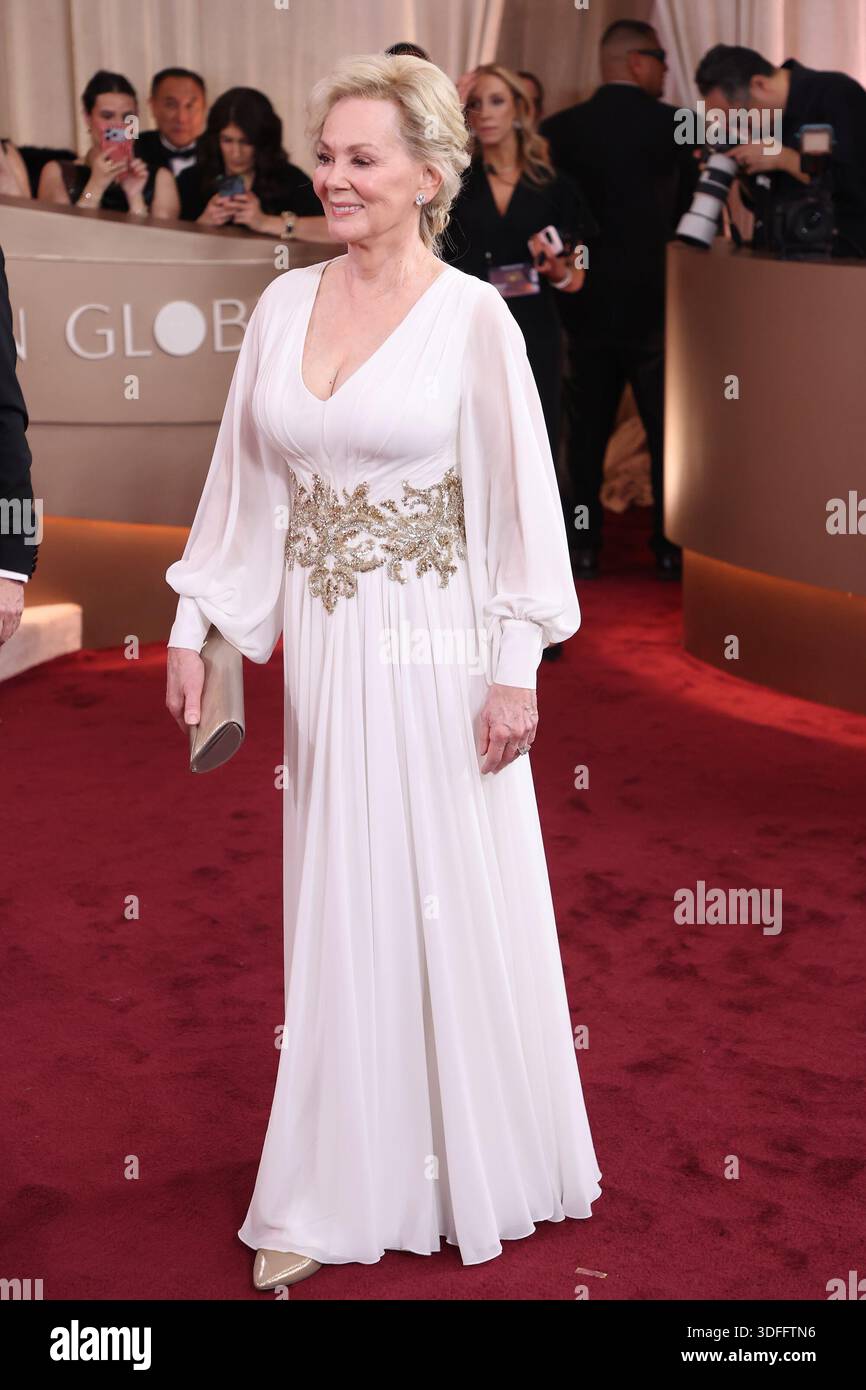 BEVERLY HILLS, CALIFORNIA - JANUARY 11: Jean Smart at the 83rd Annual Golden Globe Awards at The Beverly Hilton on January 11, 2026 in Beverly Hills, California. EDITORIAL USAGE ONLY! Not for Commercial USAGE! Stock Photo
