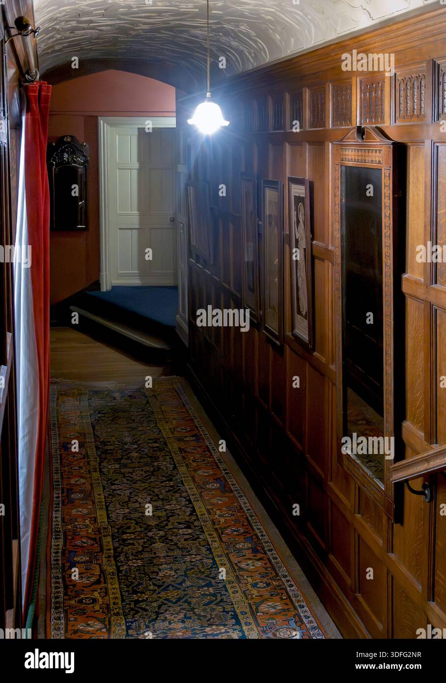 Corridor in a stately mansion in UK Stock Photo
