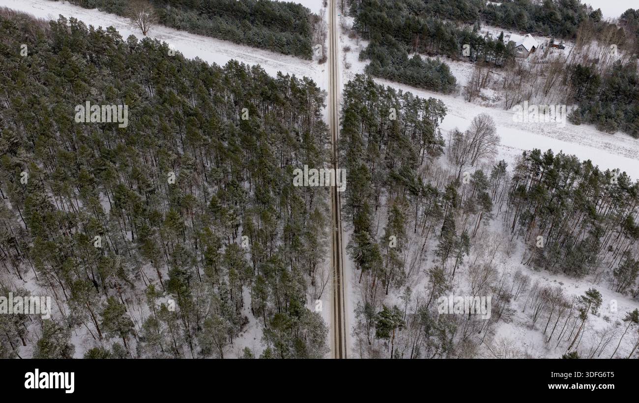 Aerial view shows narrow vertical hi-res stock photography and images ...