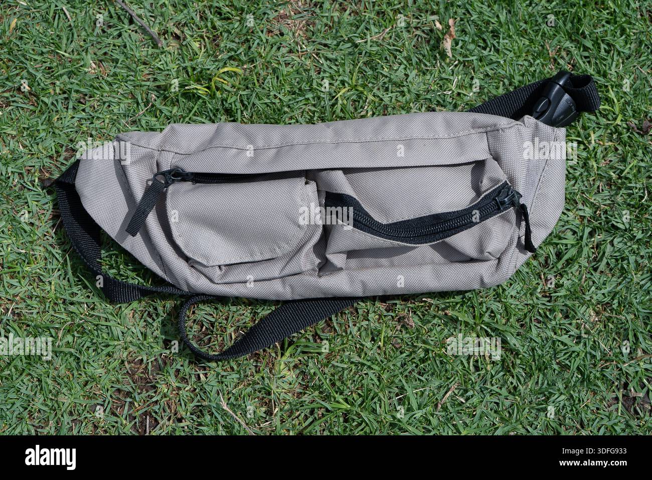 Fanny pack on the floor Stock Photo