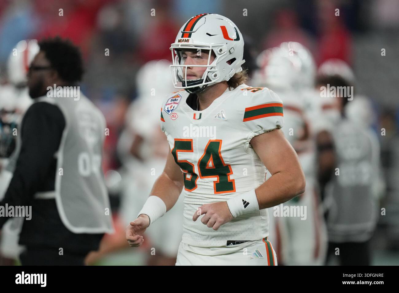 Michael Snapper Miami long snapper Michael Donovan (54) prior to the Fiesta Bowl NCAA ...