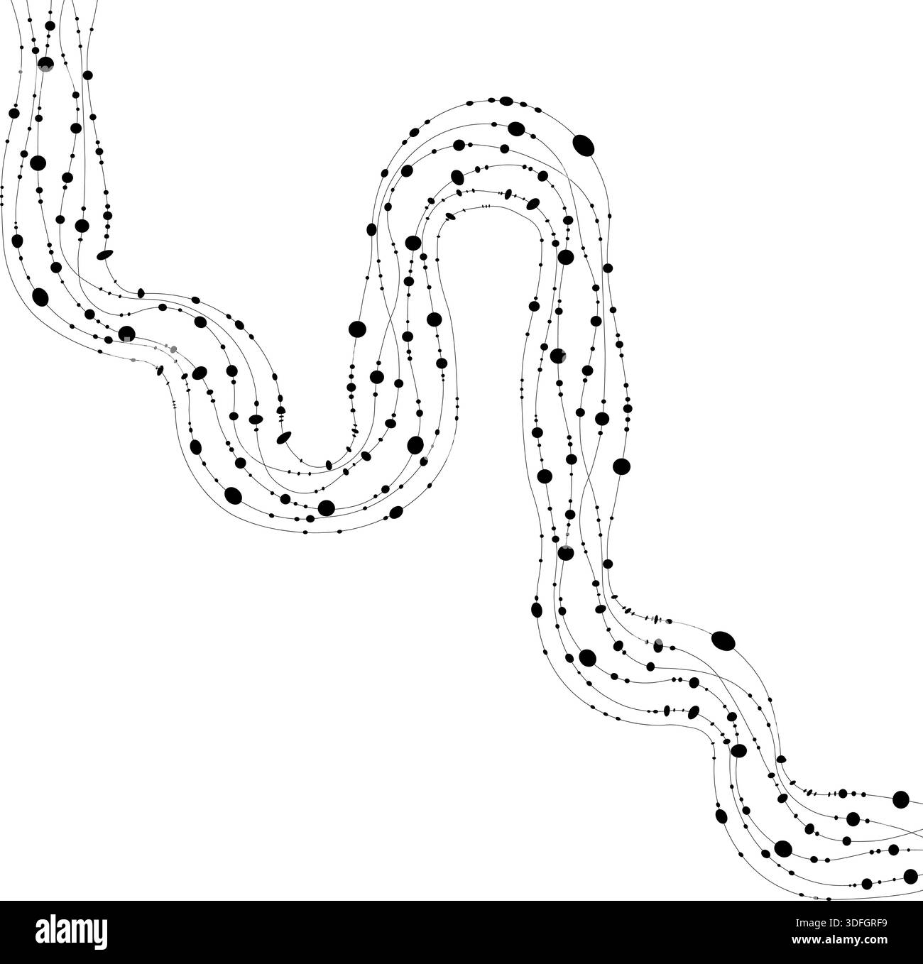 Continuous path moves through a maze layout with directional shifts and ...