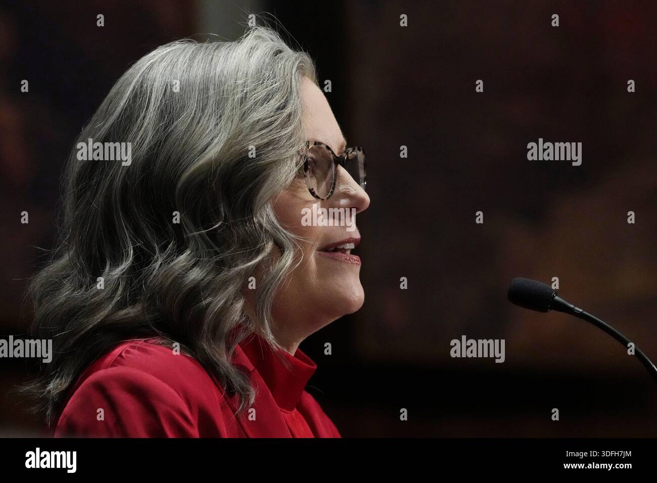 Arizona Democratic Gov. Katie Hobbs gives her State of the State ...