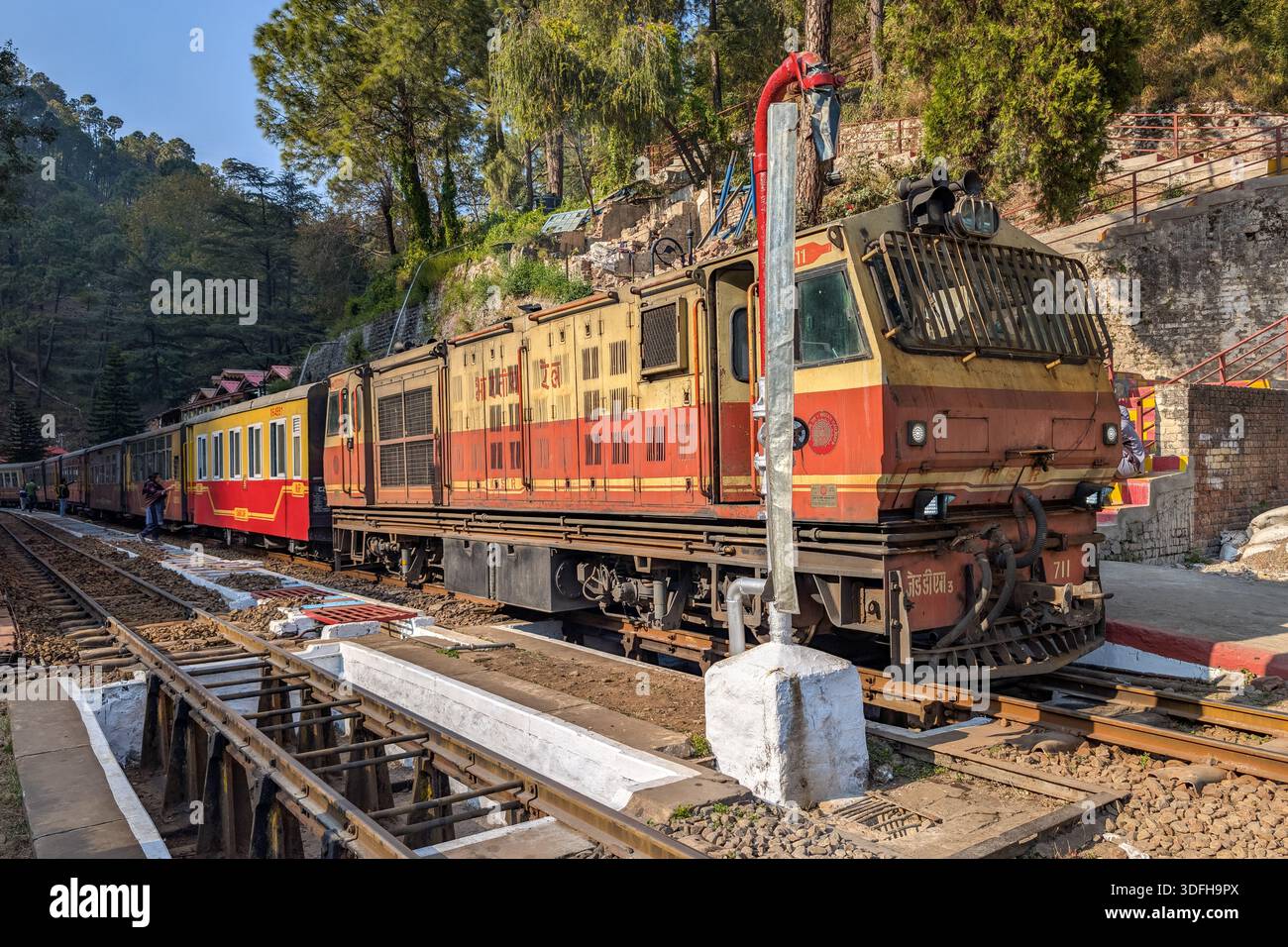The famous Shimla Kalka Toy Train in Himachal Pradesh, India. Heritage ...