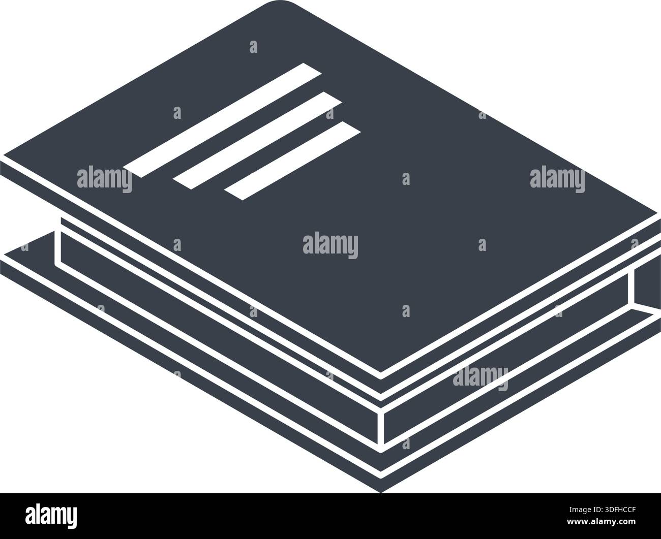 Isometric Book icon vector element, design templates simple and modern ...