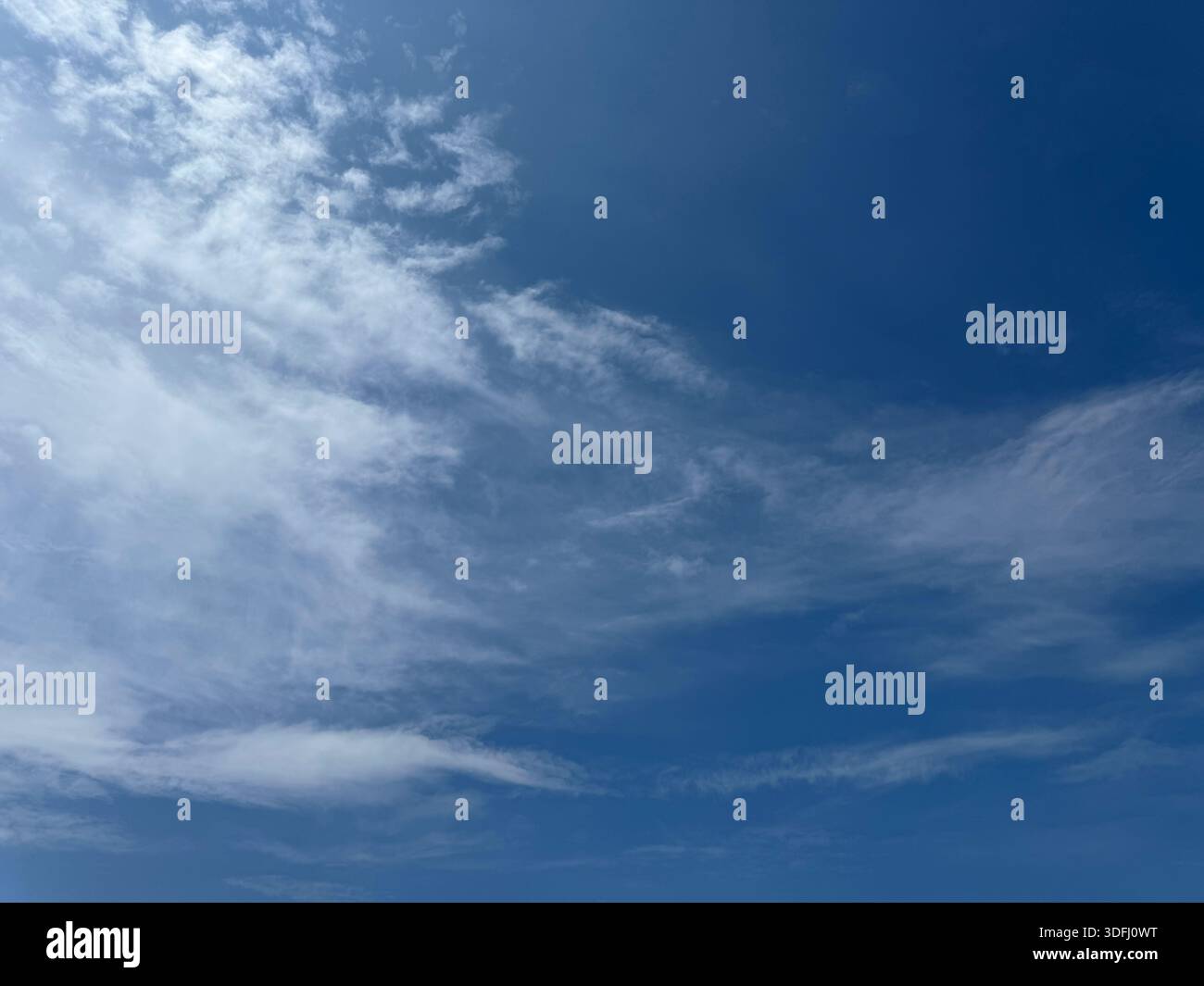 White clouds in blue sky Stock Photo