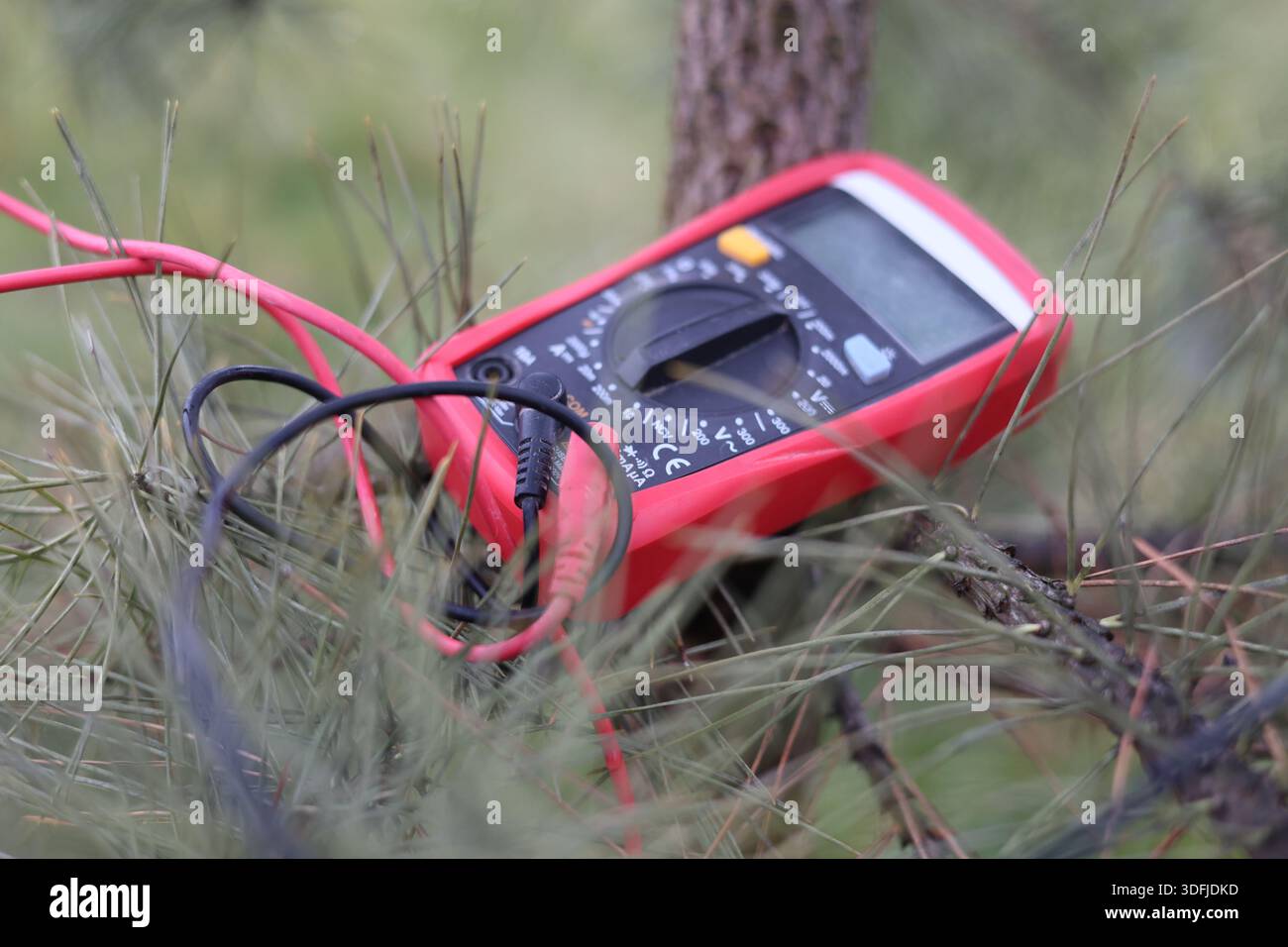 Electrical multimeter tool, for electricity works safety Stock Photo