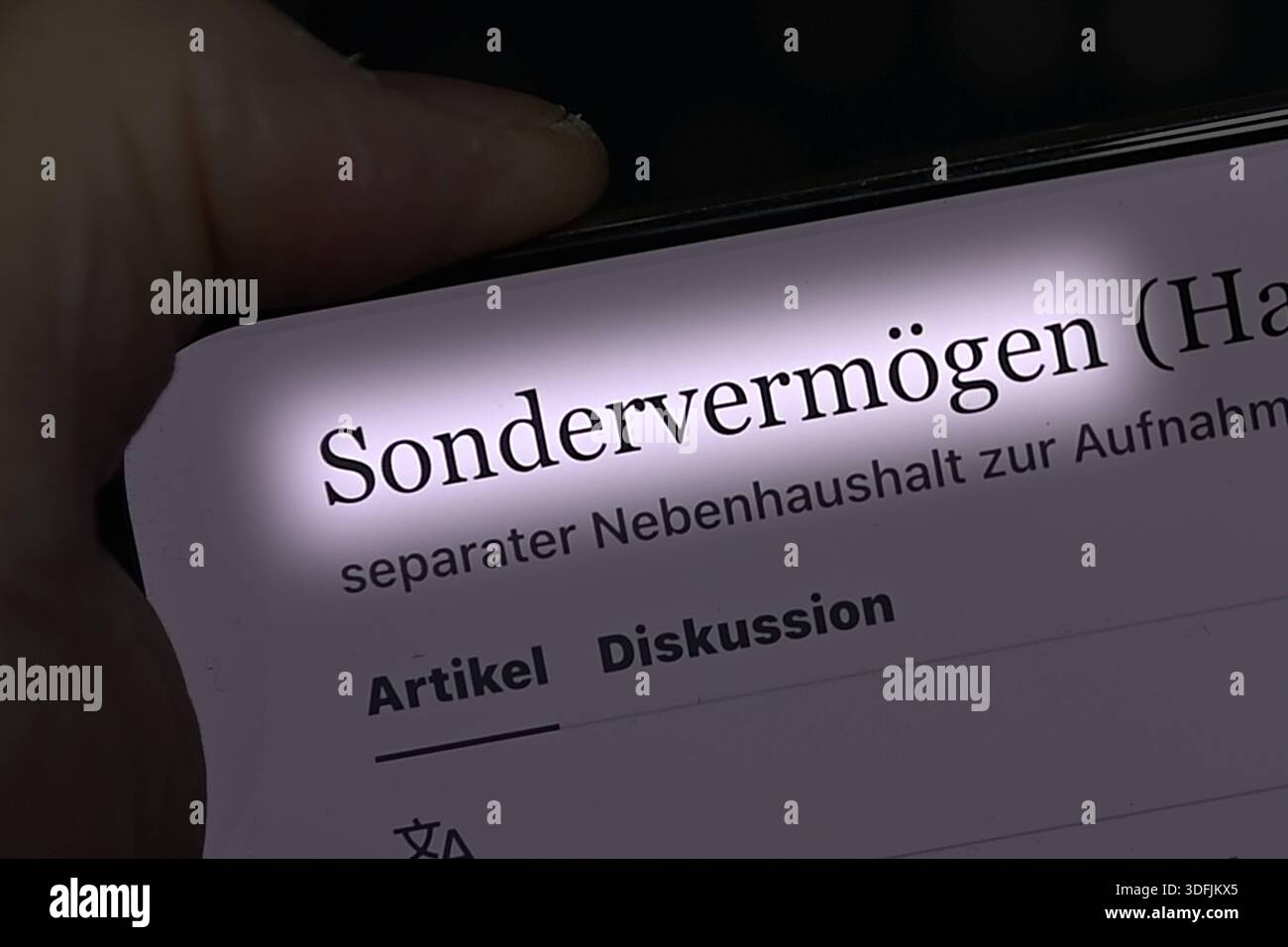 Themenfoto Unwort des Jahres 2025: SONDERVERMOEGEN ist das Unwort des