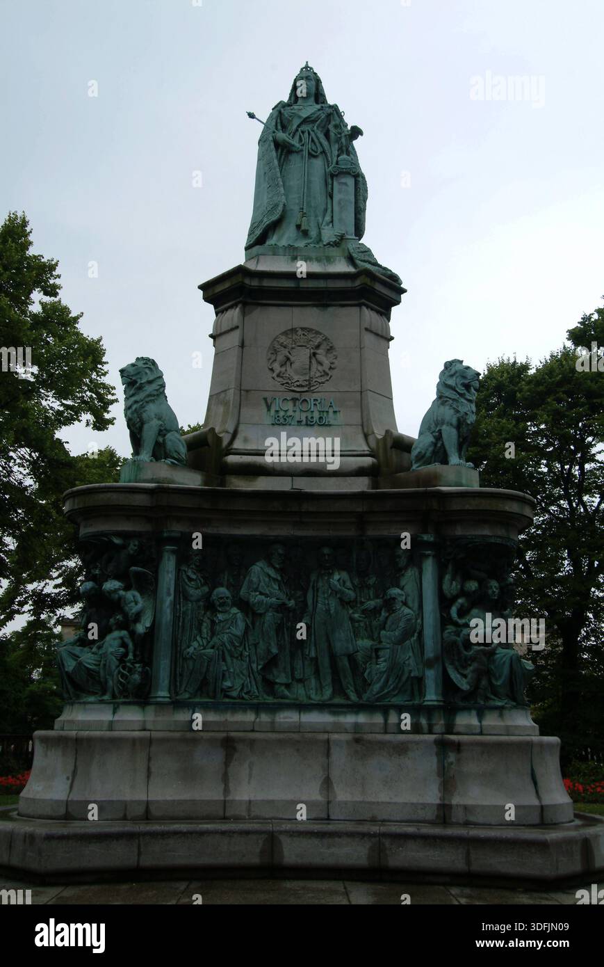 Queen Victoria monument, Dalton Square, Lancaster. - Lancaster - Lancashire, United Kingdom : May 2022 Stock Photo