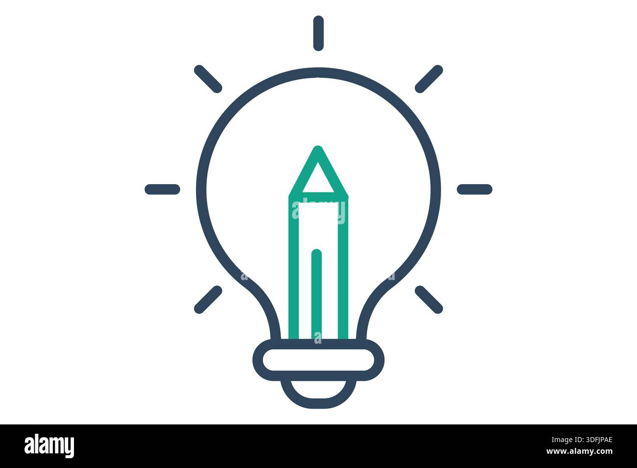 Project icon. line icon style. icon related to creative project. creativity elements vector illustration Stock Vector