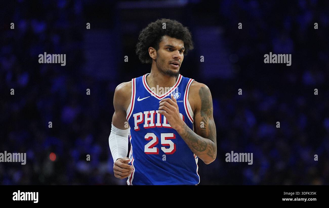 76ers Dominick Barlow In Action During An NBA Basketball 76ers Dominick Barlow In Action During An Nba Basketball Game Wednesday Jan 7 2026 In Ap Photomatt Rourke 3DFK35K 