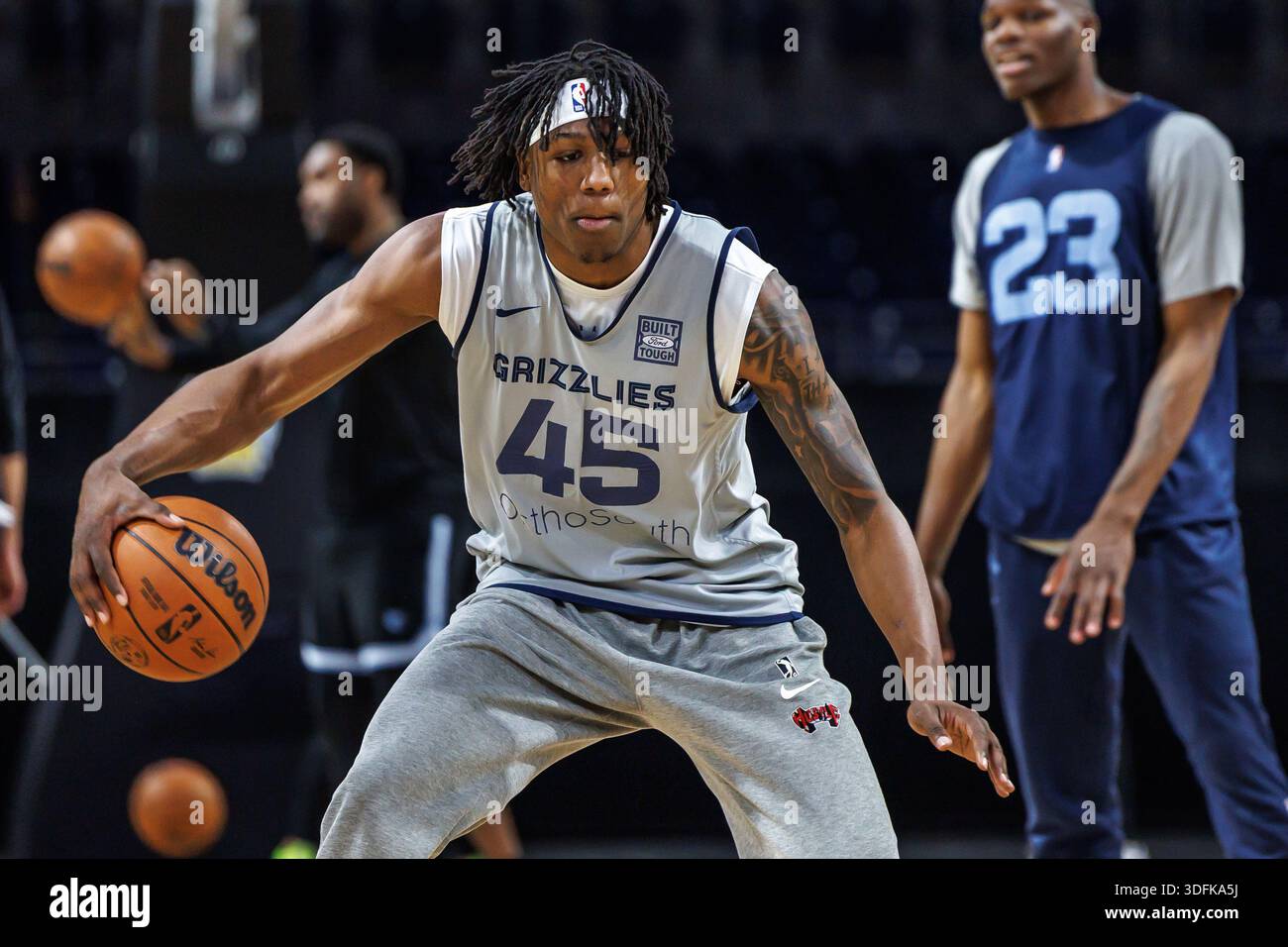 Berlin, Germany. 13th Jan, 2026. Basketball: NBA, GG Jackson (Memphis ...