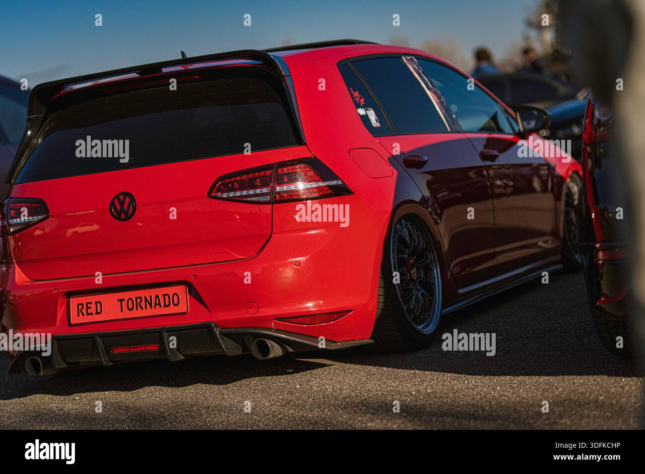 Red Modde 2013 Golf R Imola, italy 01 january 2026: red volkswagen golf r hatchback with ...