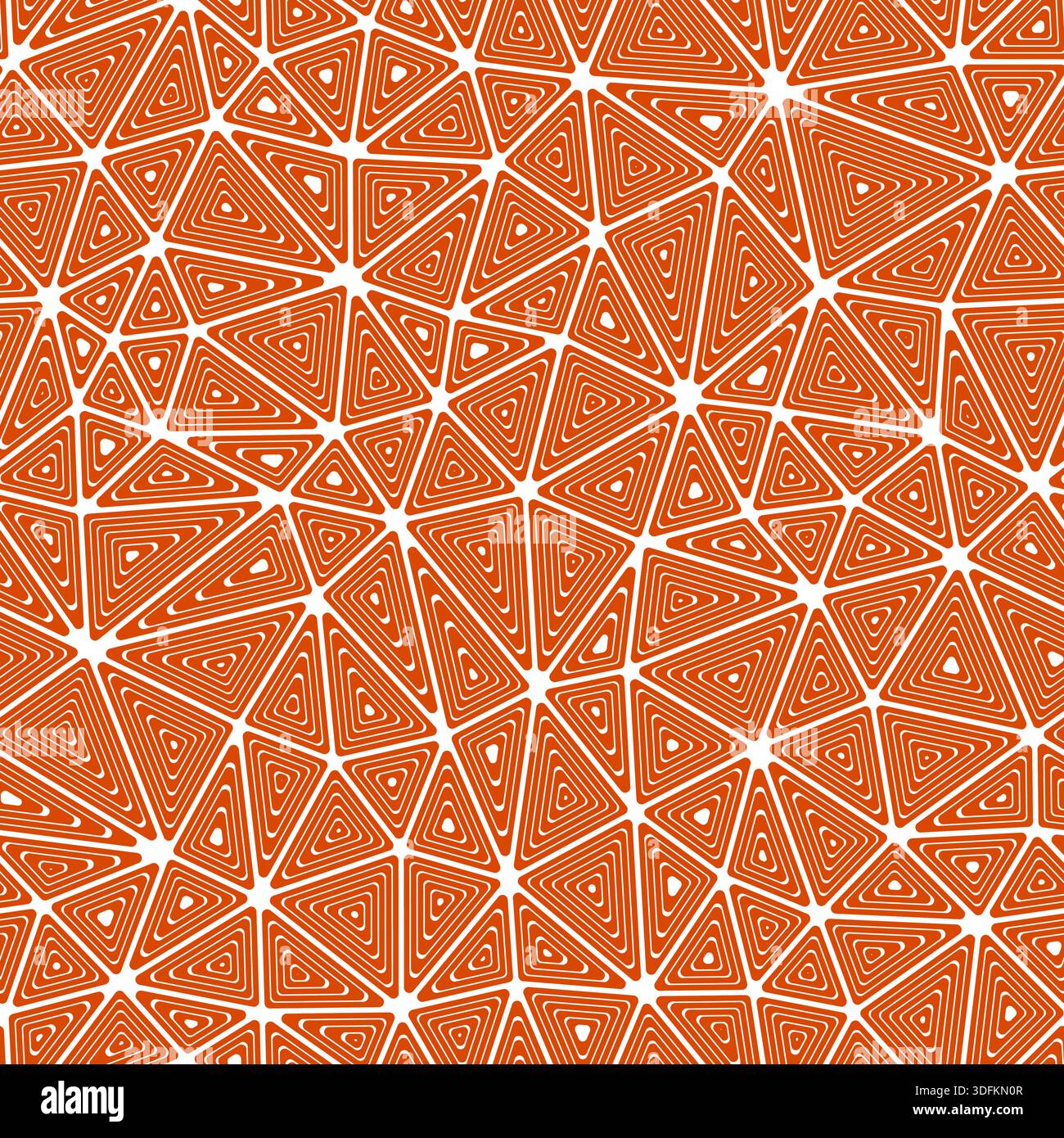 Background with triangles pattern. Multiple repeated inner triangles. Medium shape size. Solid color style. Seamless pattern. Classy vector tiles. Stock Vector